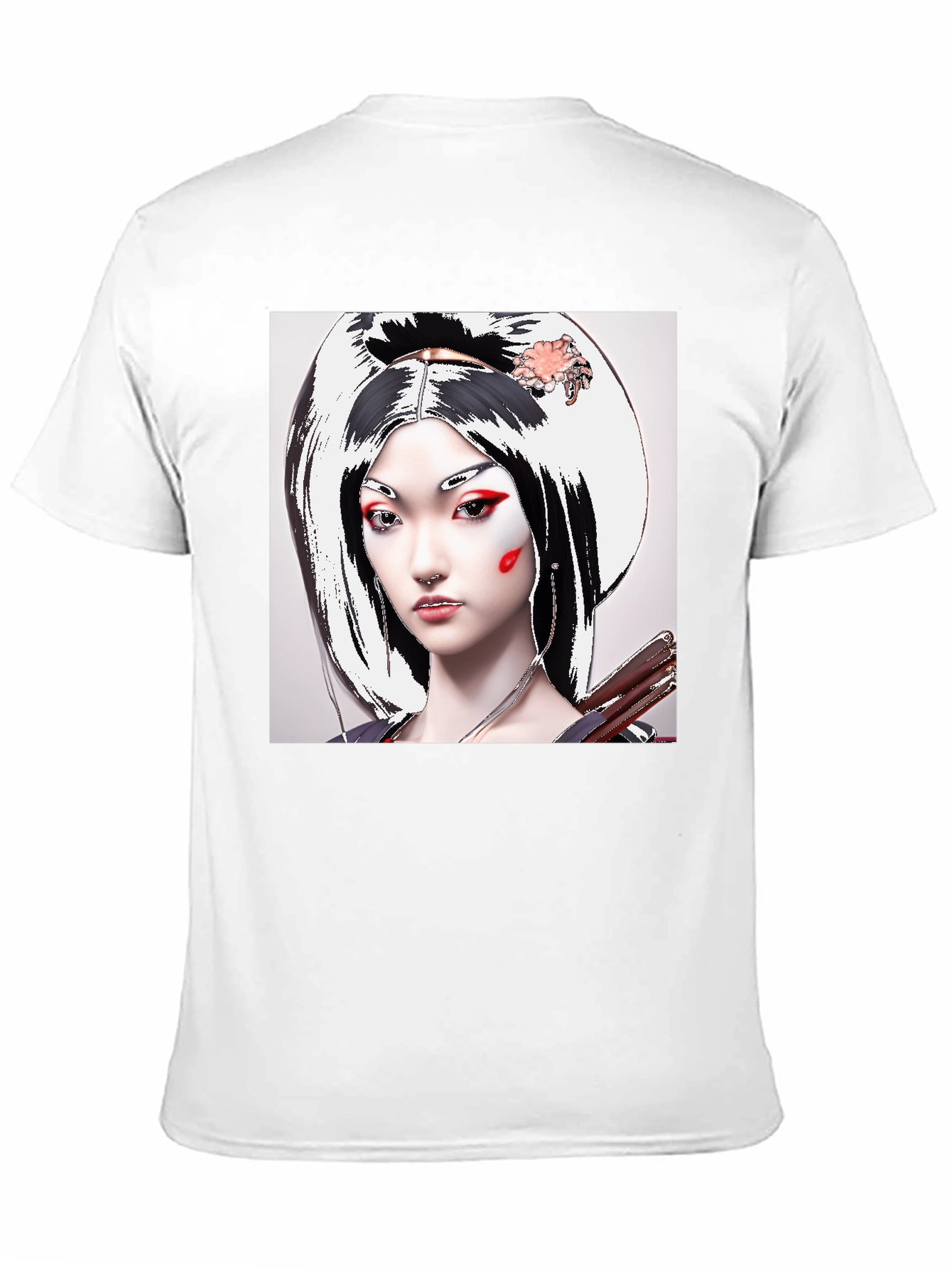 Geisha Graphic Tee - Unique Artistic Design