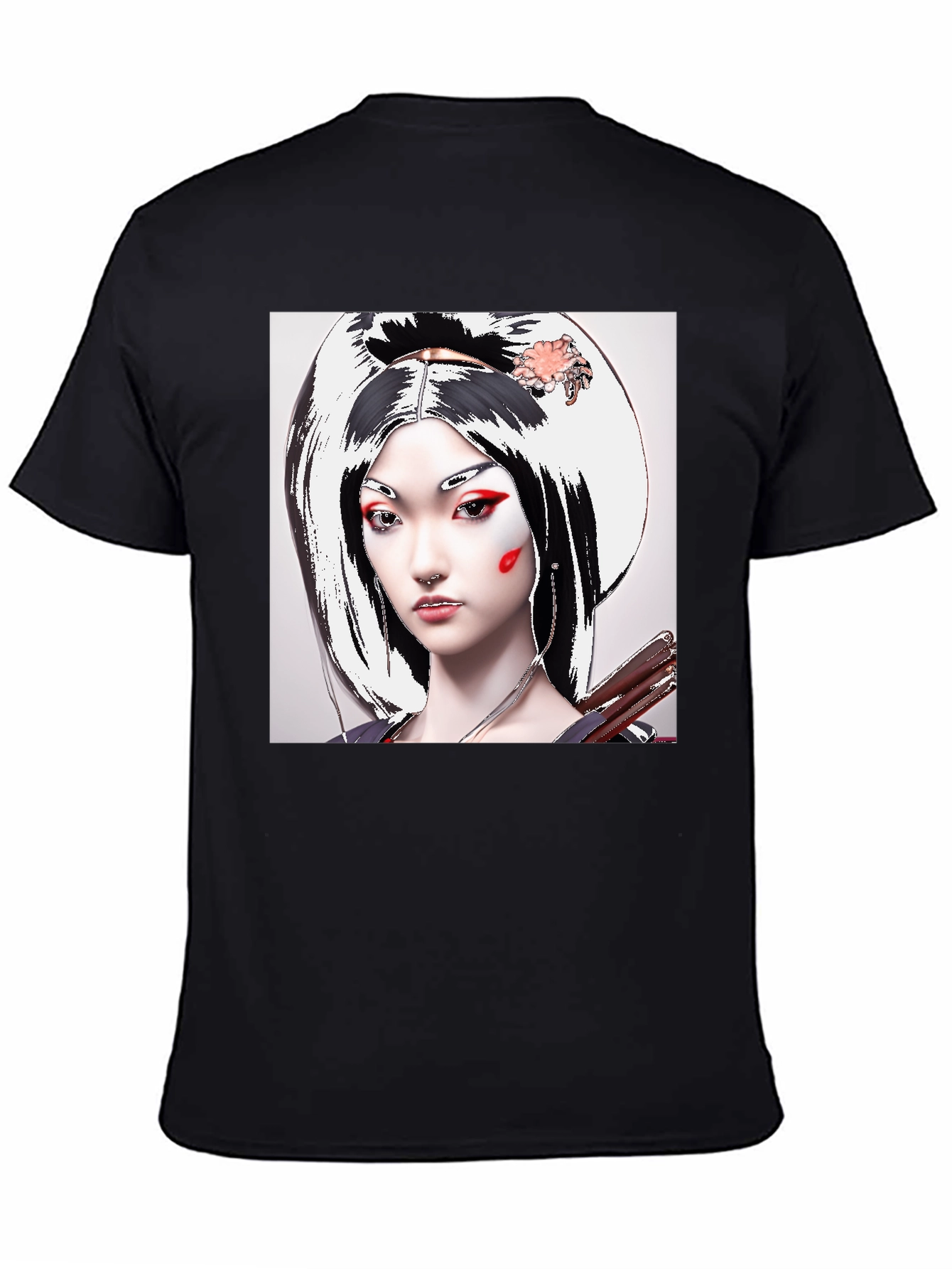 Geisha Graphic Tee - Unique Artistic Design