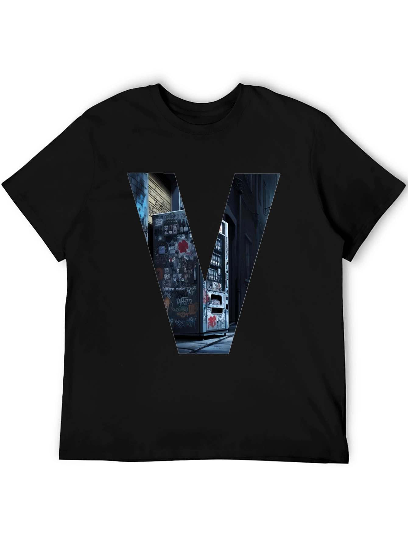 Urban V Tee - Graffiti Alley Vending Machine Design