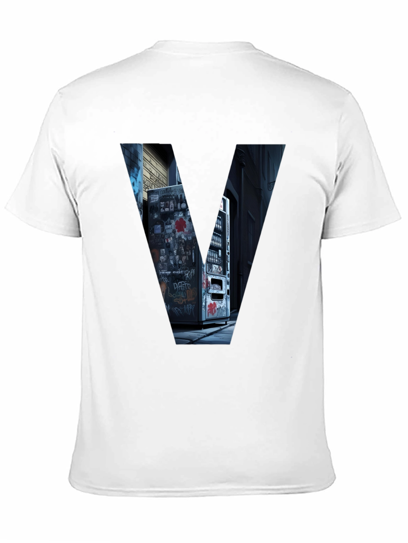 Urban V Tee - Graffiti Alley Vending Machine Design
