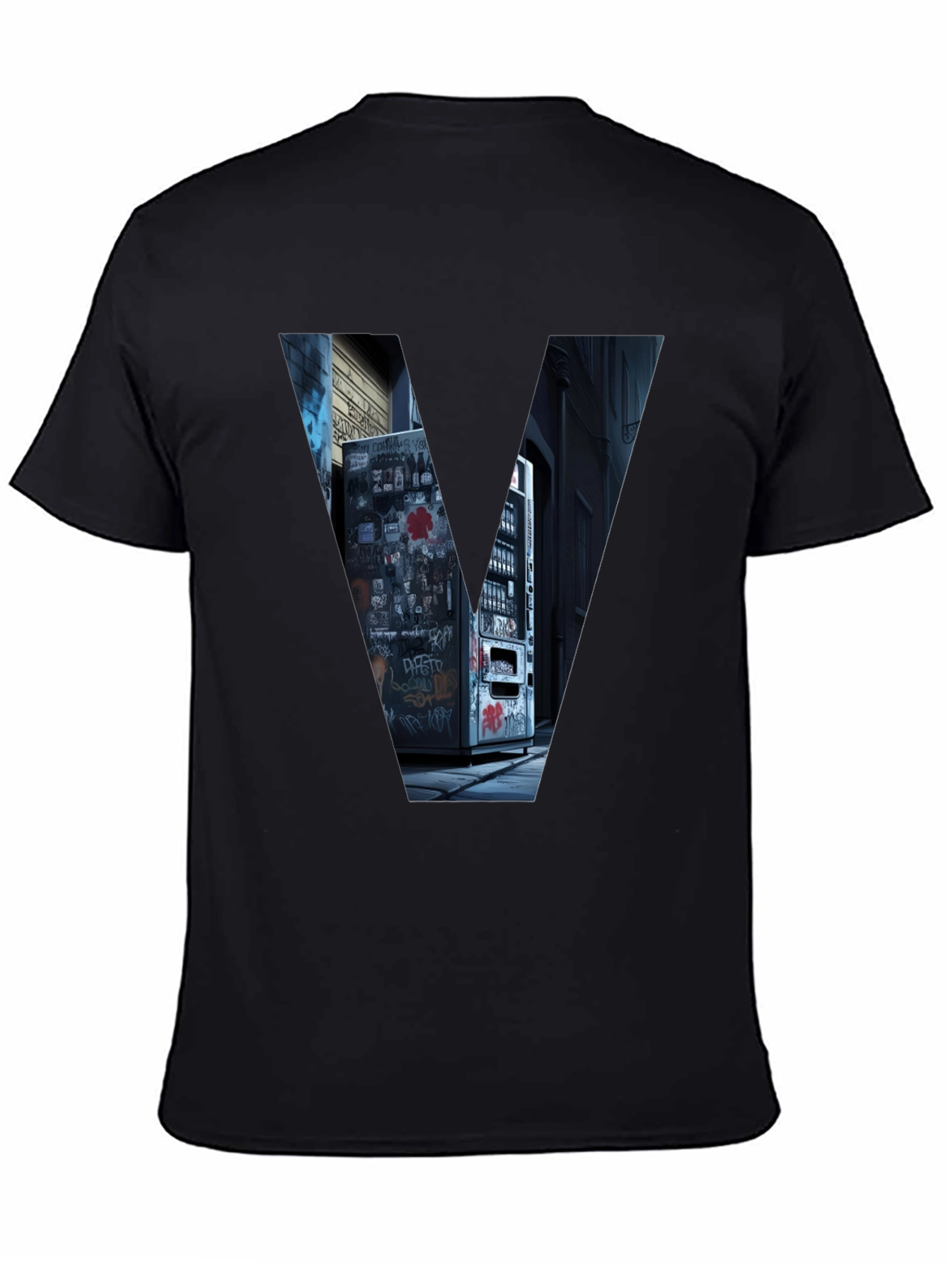 Urban V Tee - Graffiti Alley Vending Machine Design