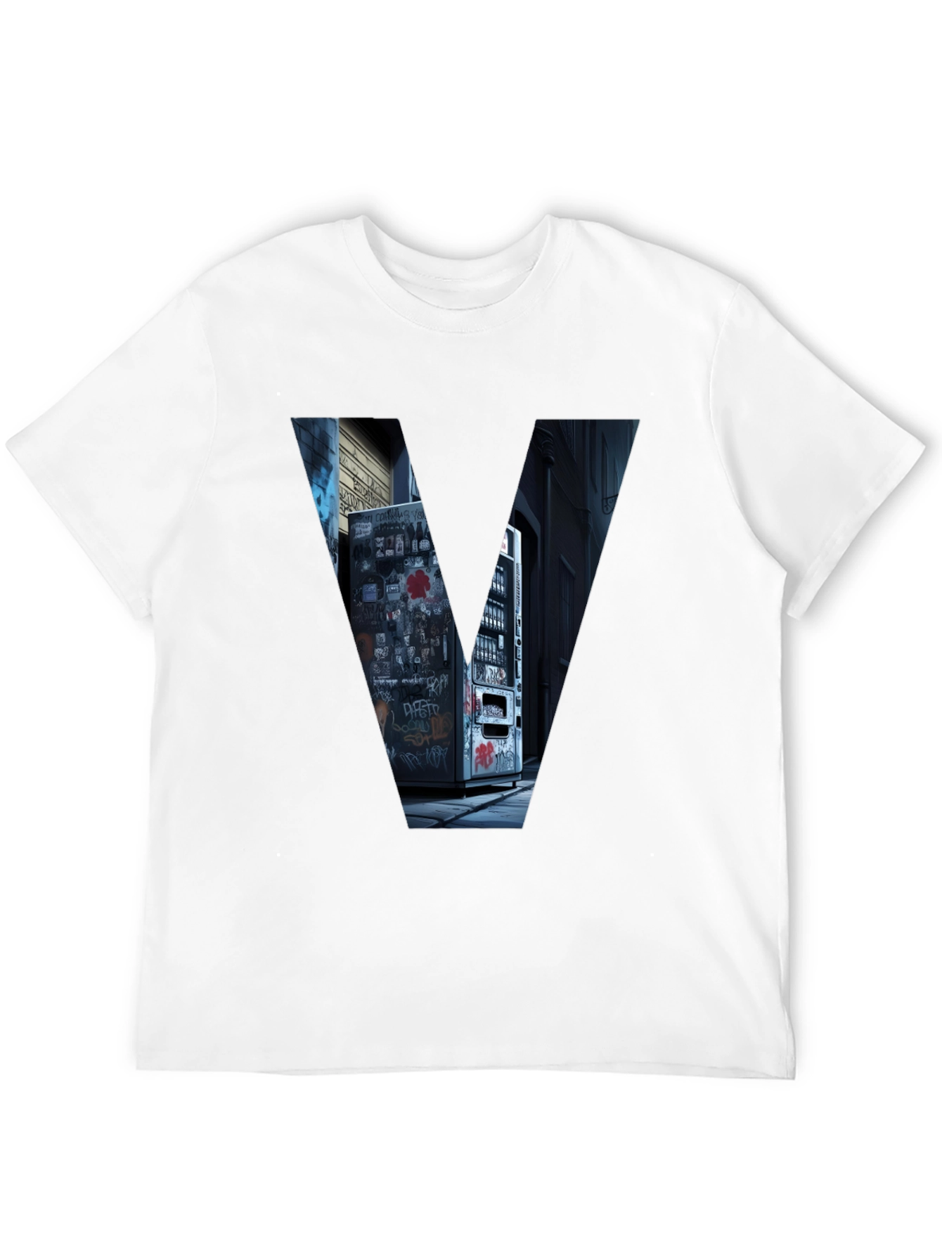 Urban V Tee - Graffiti Alley Vending Machine Design