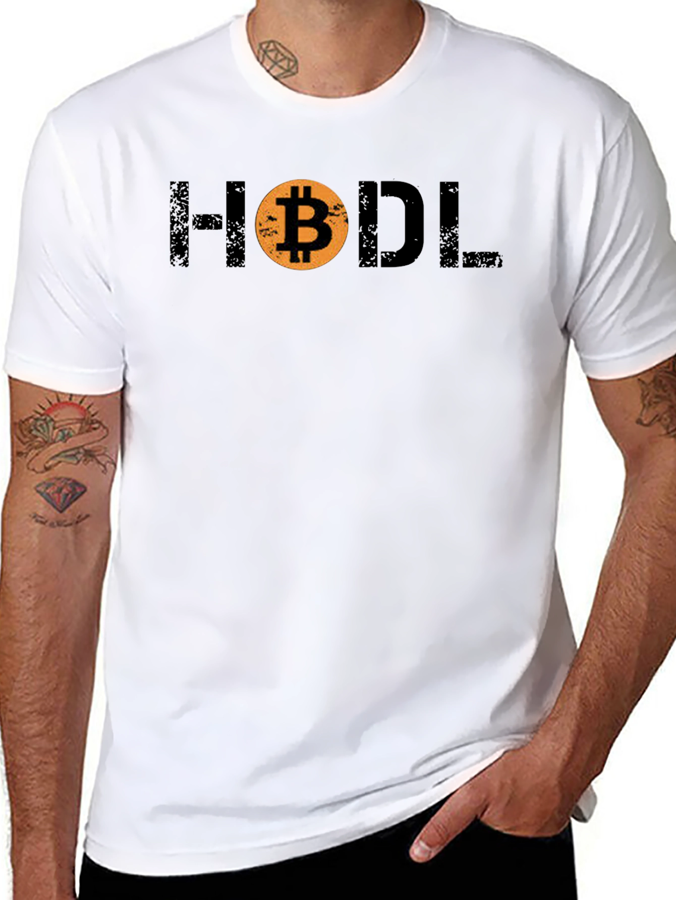 HODL Bitcoin Graphic Tee - Crypto Enthusiast Apparel