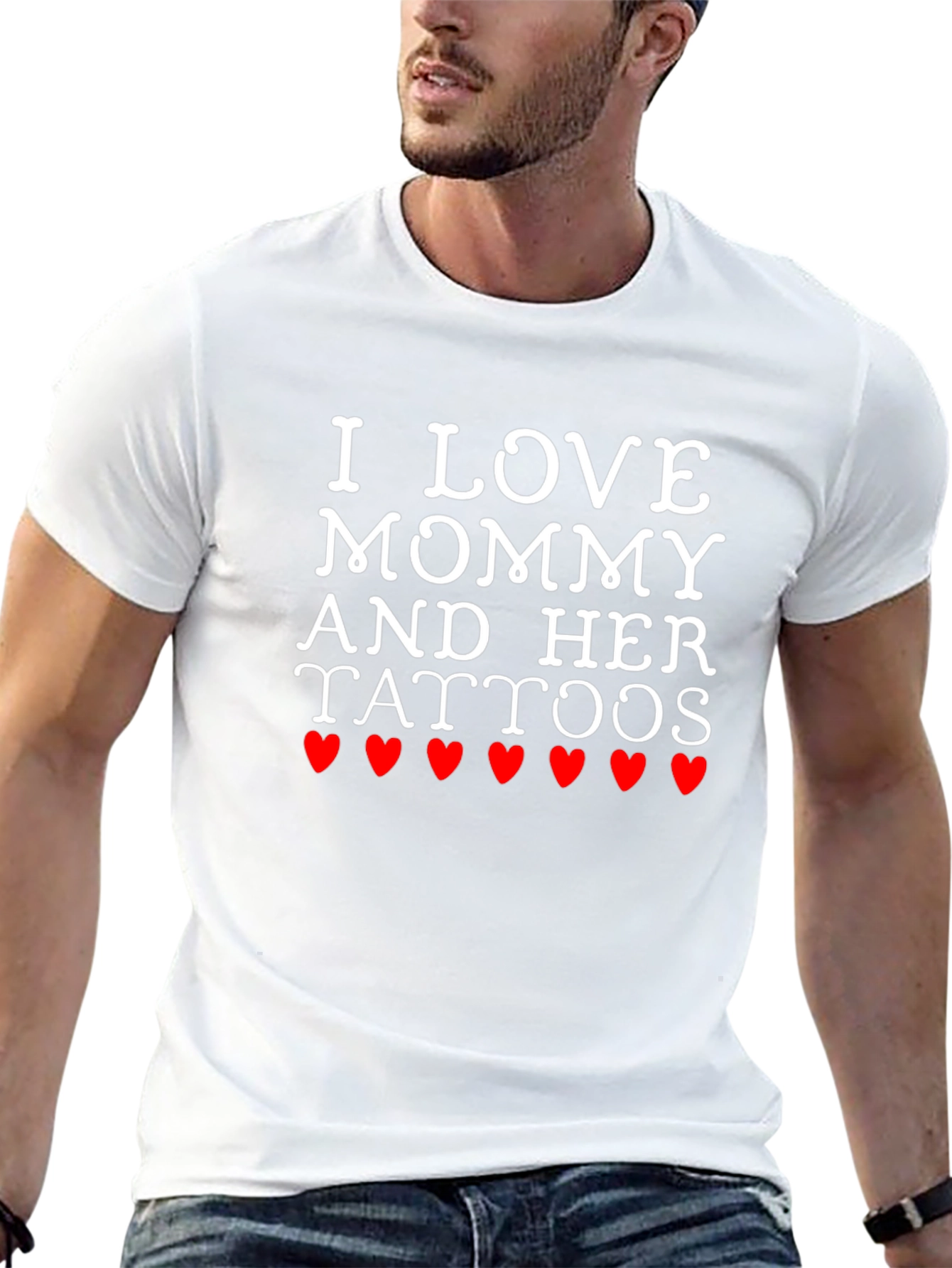 I Love Mommy and Her Tattoos Graphic T-Shirt