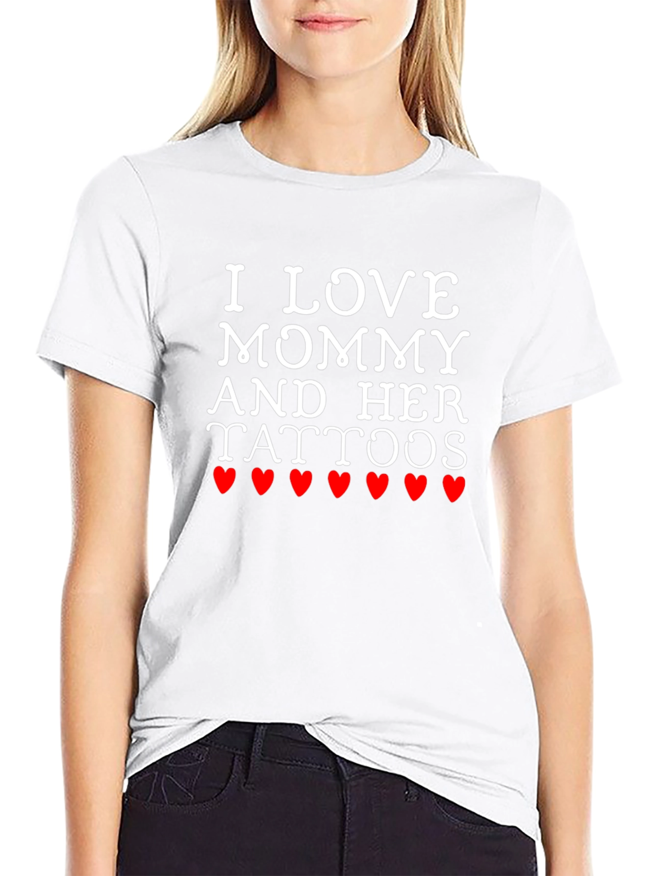 I Love Mommy and Her Tattoos Graphic T-Shirt