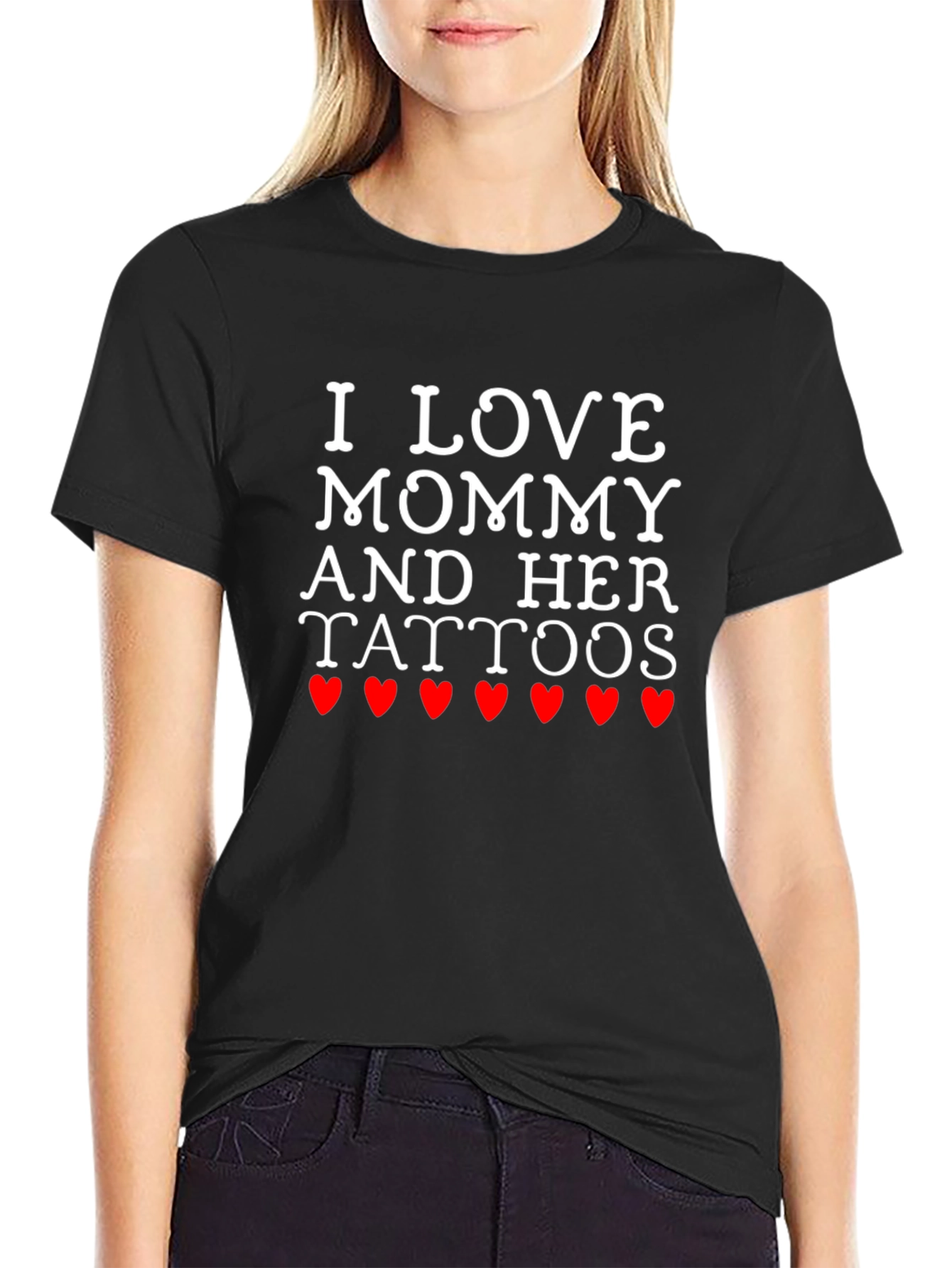 I Love Mommy and Her Tattoos Graphic T-Shirt