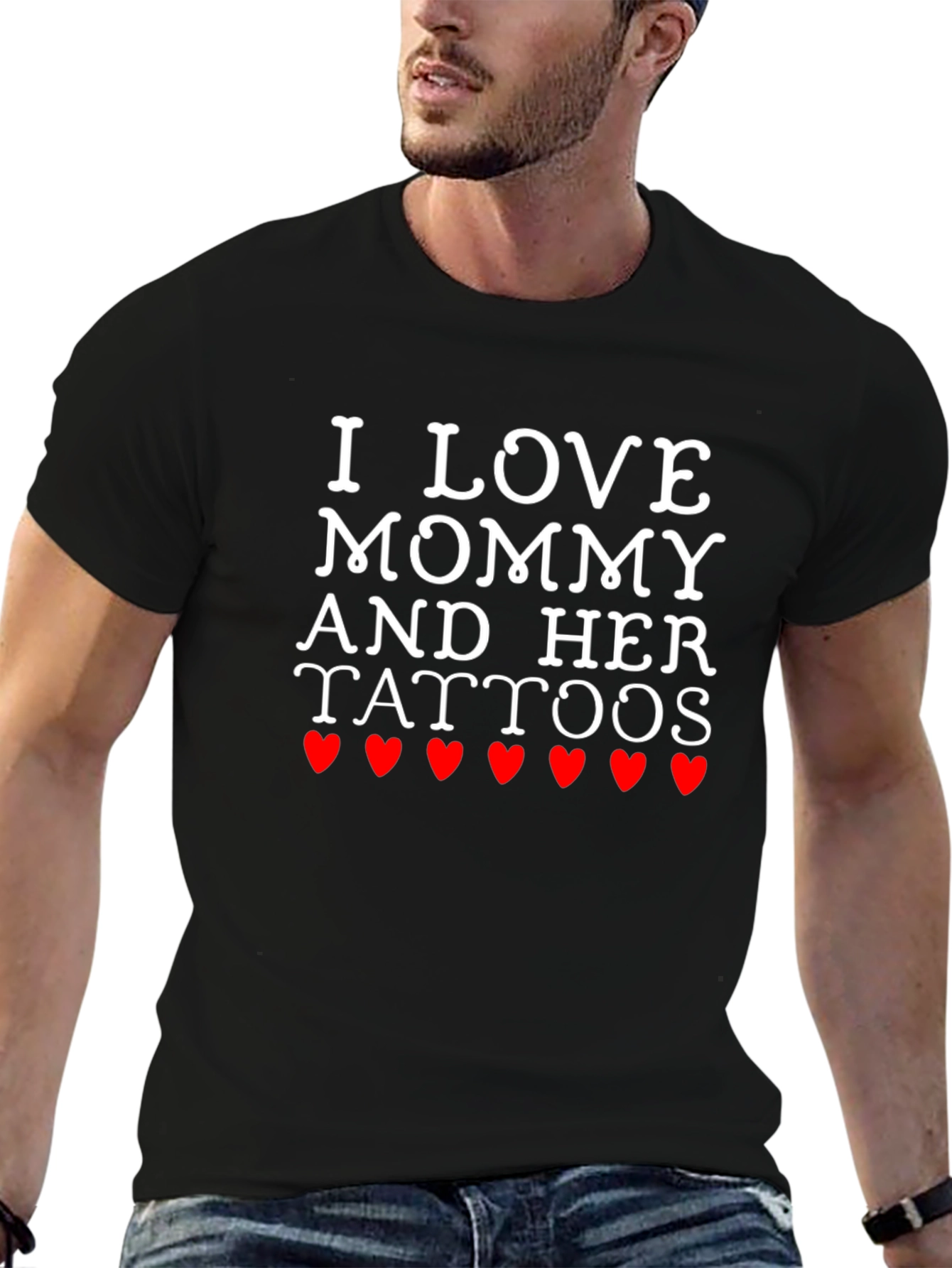 I Love Mommy and Her Tattoos Graphic T-Shirt