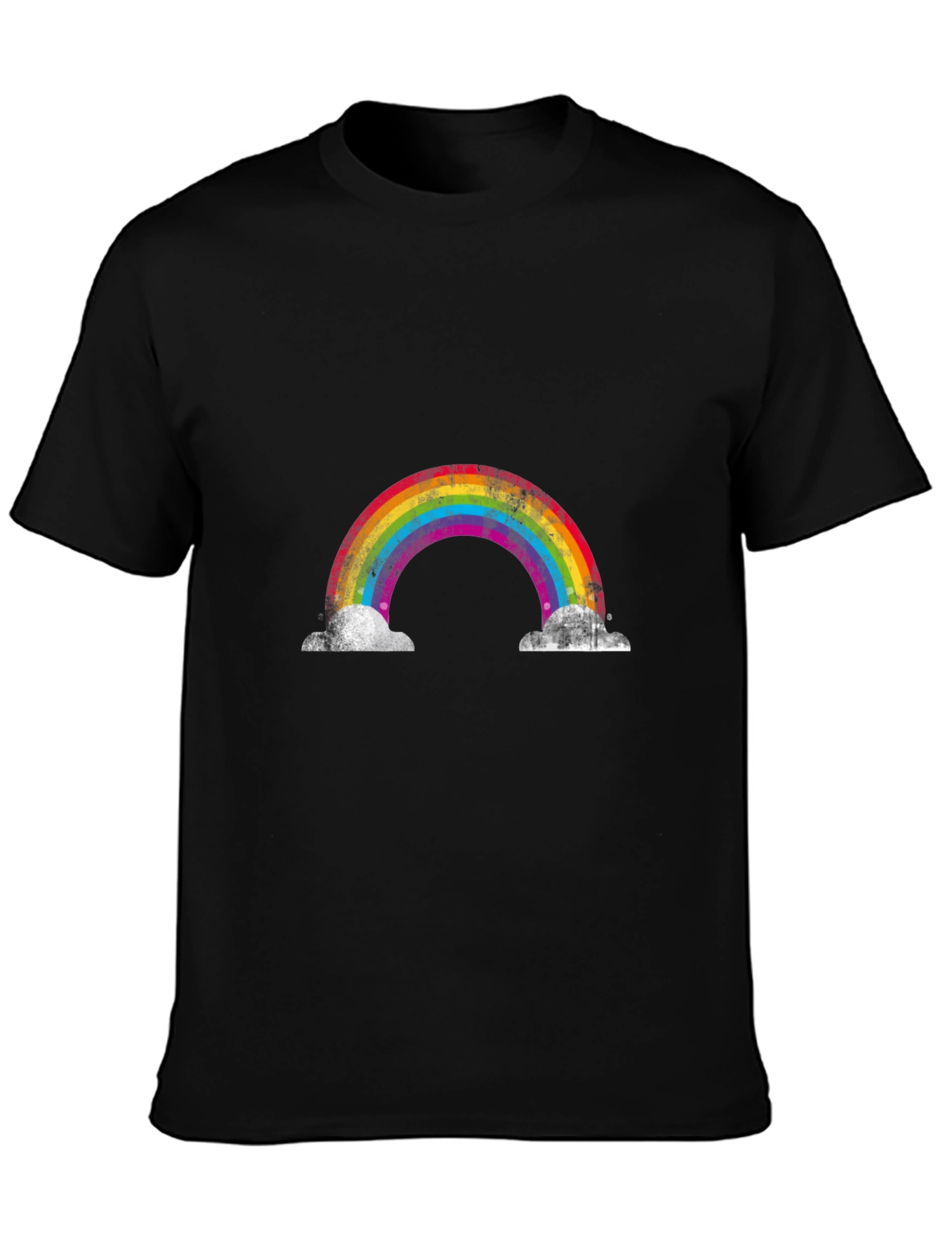 Retro Rainbow Graphic T-Shirt