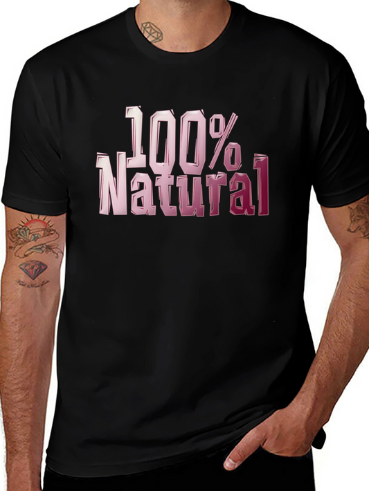 100% Natural Graphic T-Shirt - Bold Style