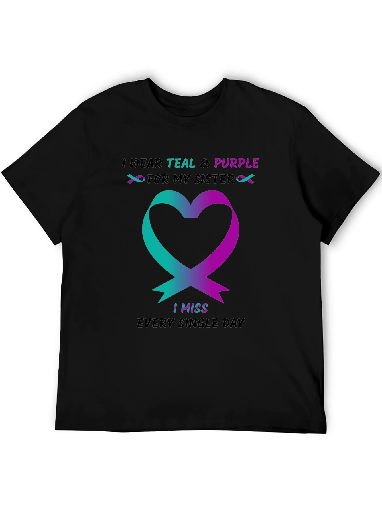 Teal & Purple Sister Remembrance T-Shirt