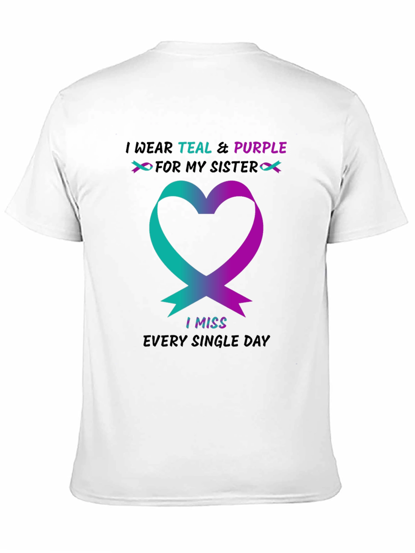 Teal & Purple Sister Remembrance T-Shirt