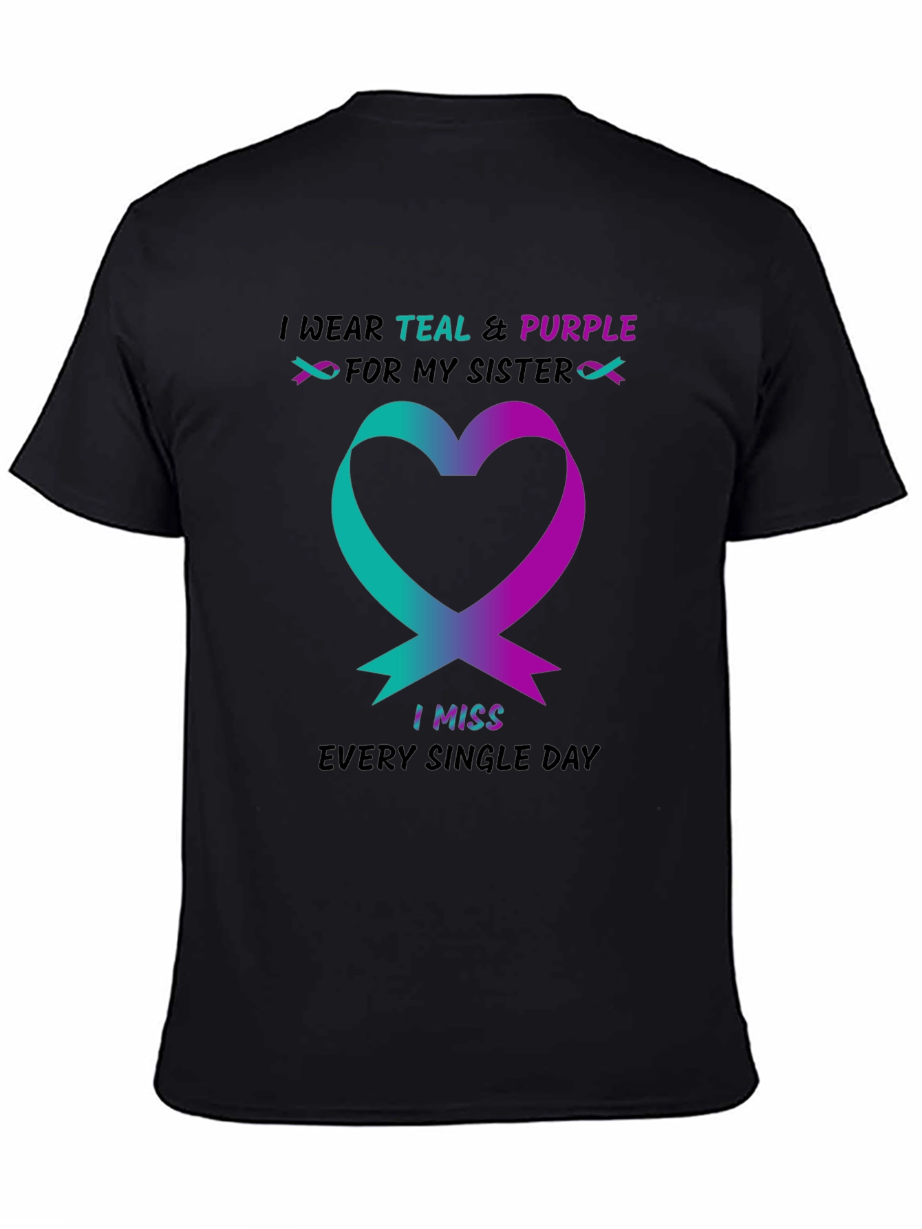 Teal & Purple Sister Remembrance T-Shirt