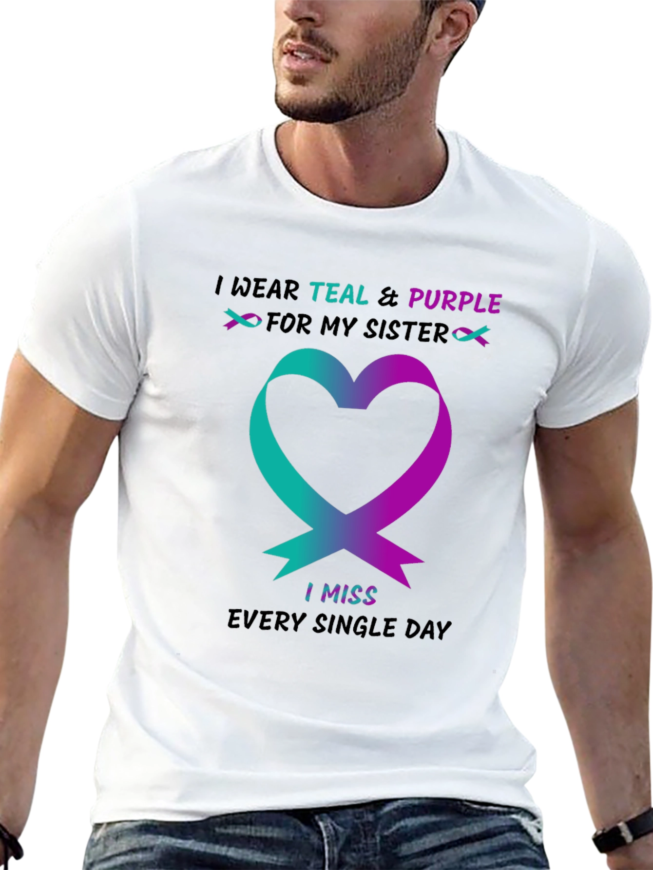Teal & Purple Sister Remembrance T-Shirt