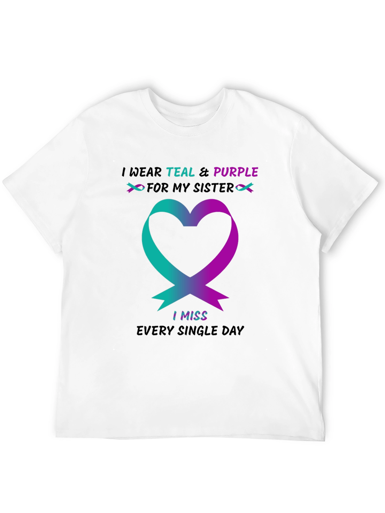 Teal & Purple Sister Remembrance T-Shirt