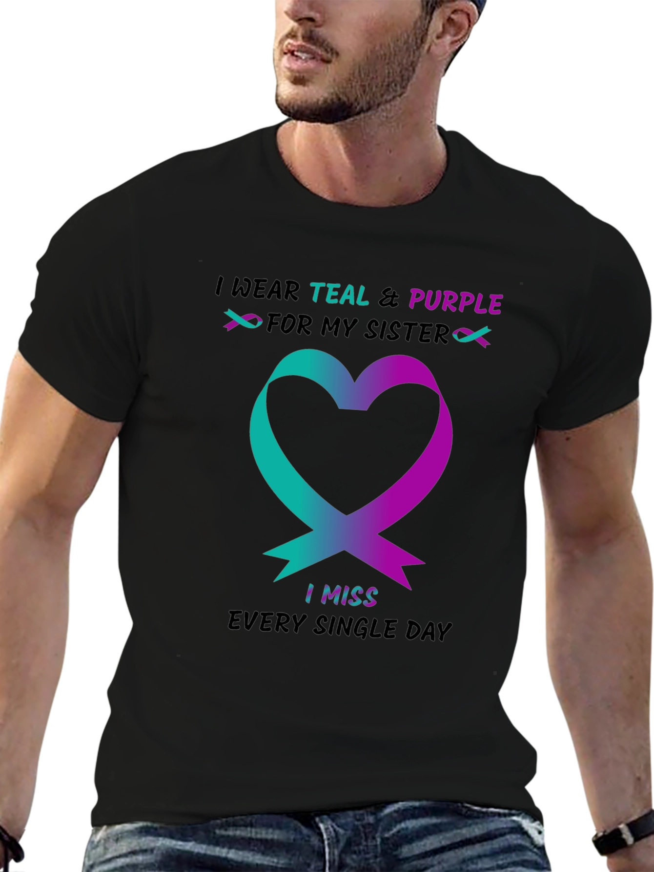 Teal & Purple Sister Remembrance T-Shirt