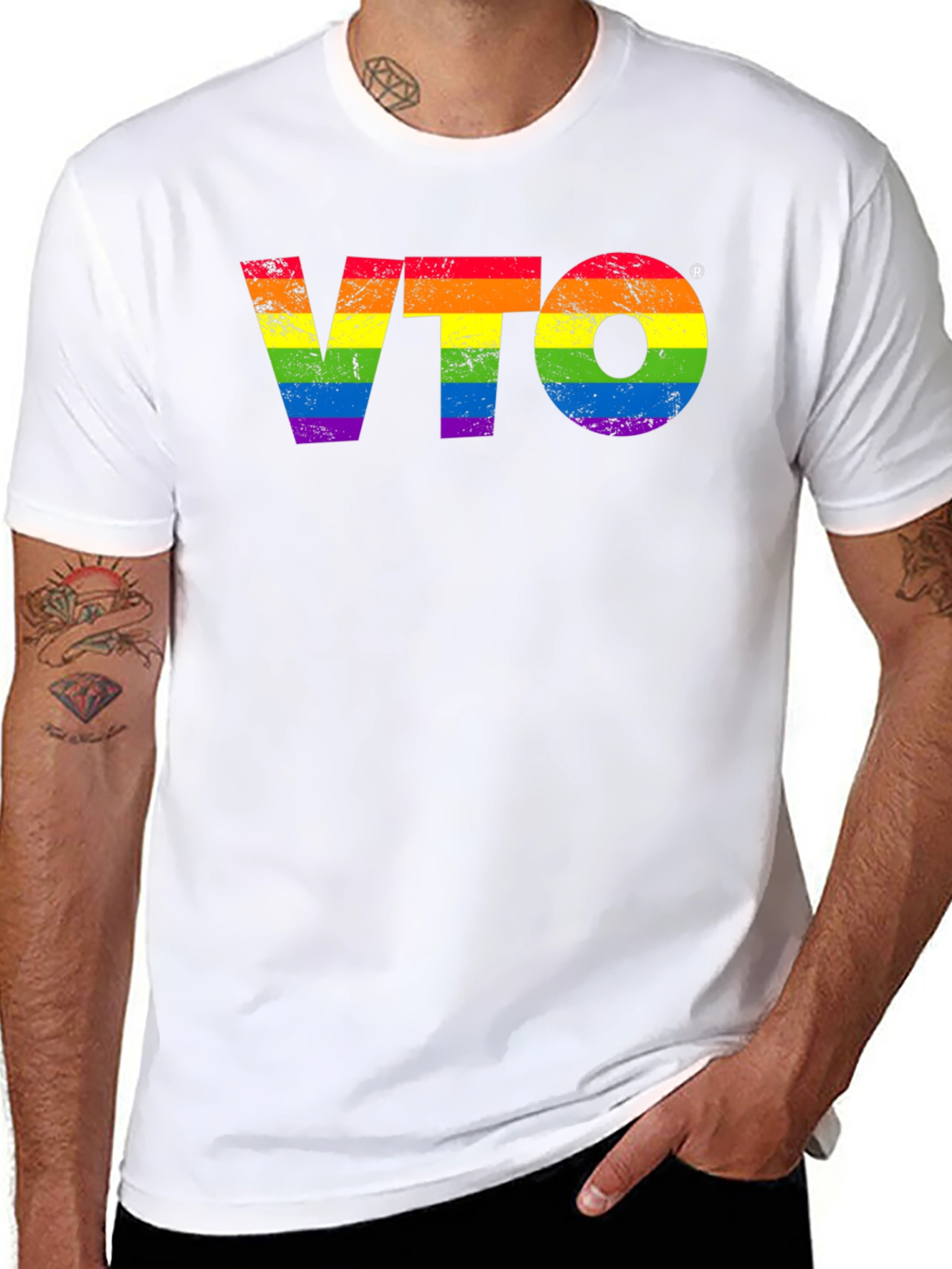 VTO Rainbow Graphic Tee - Pride T-Shirt
