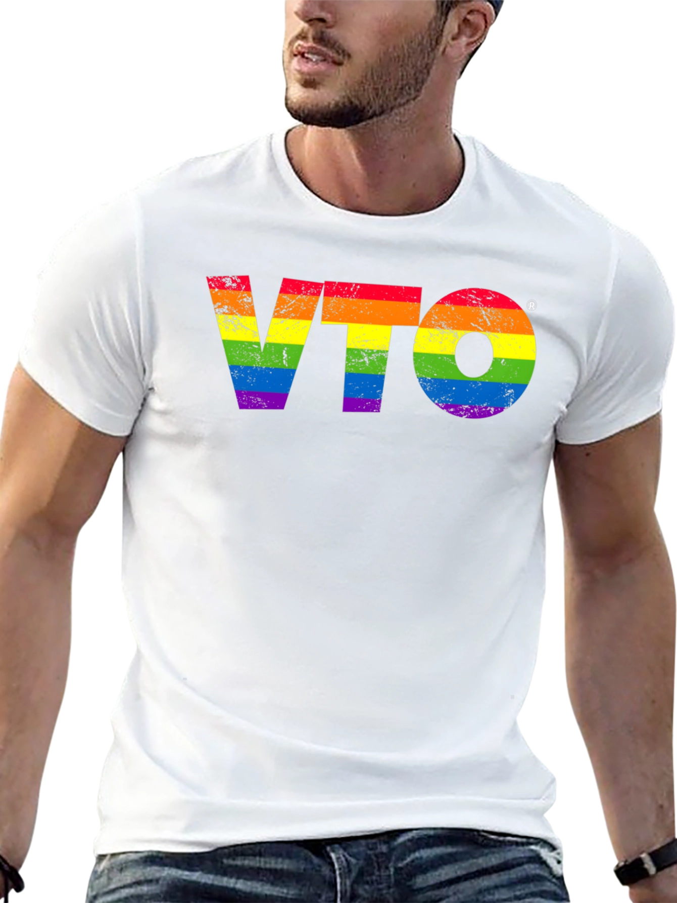 VTO Rainbow Graphic Tee - Pride T-Shirt