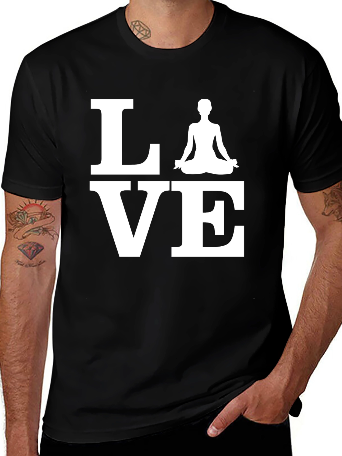 Yoga Love Graphic Tee - Meditate in Style!