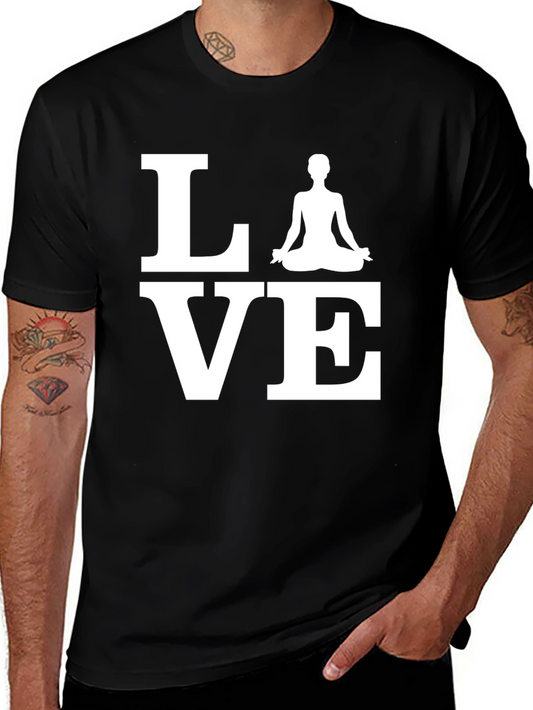 Yoga Love Graphic Tee - Meditate in Style!