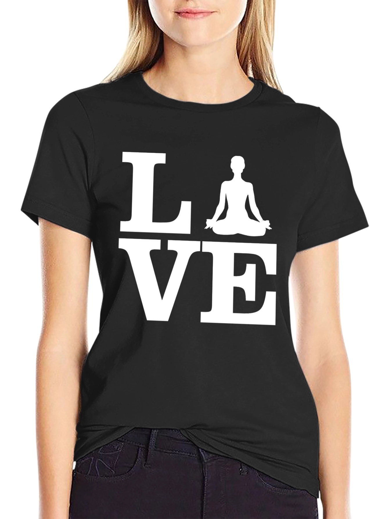 Yoga Love Graphic Tee - Meditate in Style!
