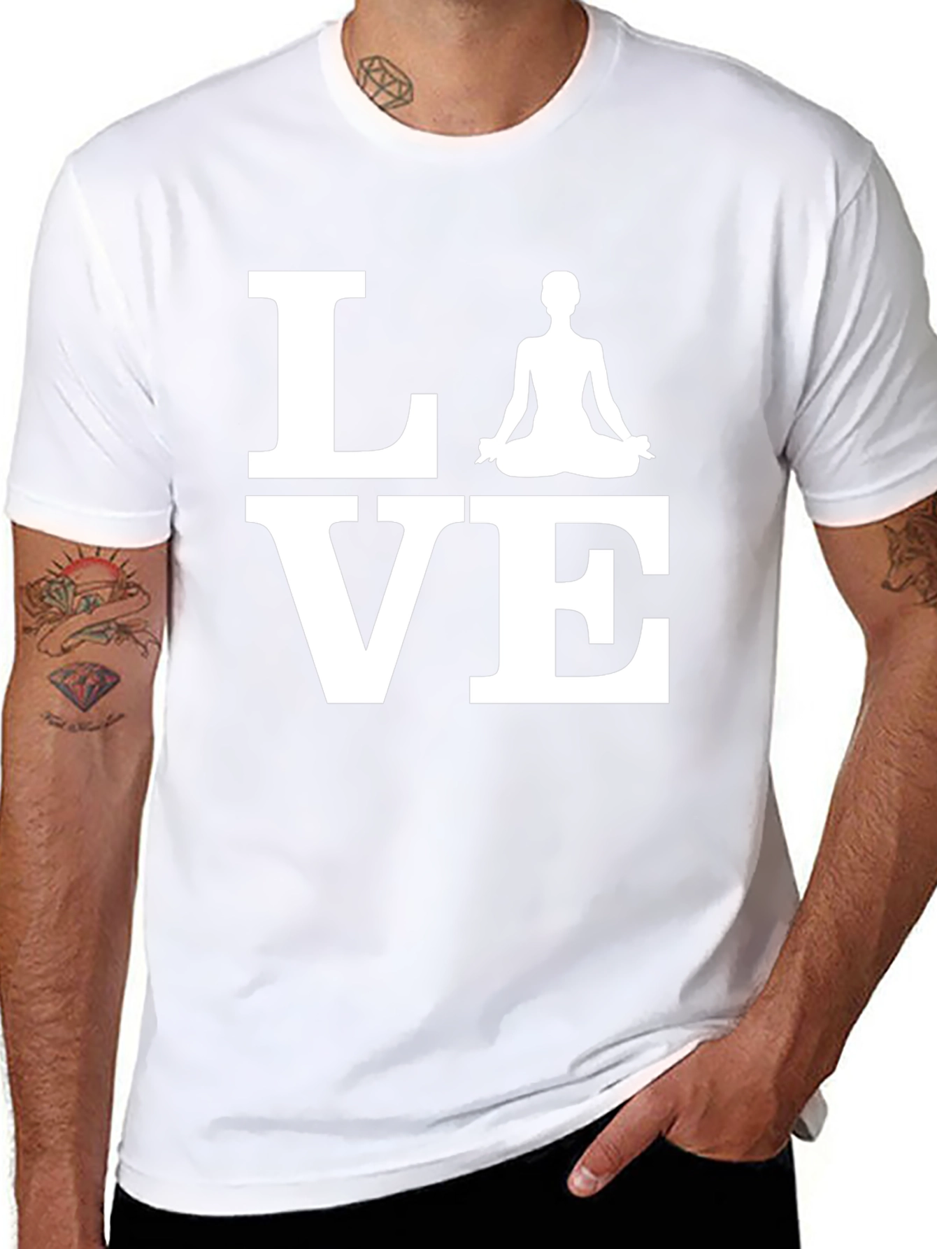 Yoga Love Graphic Tee - Meditate in Style!