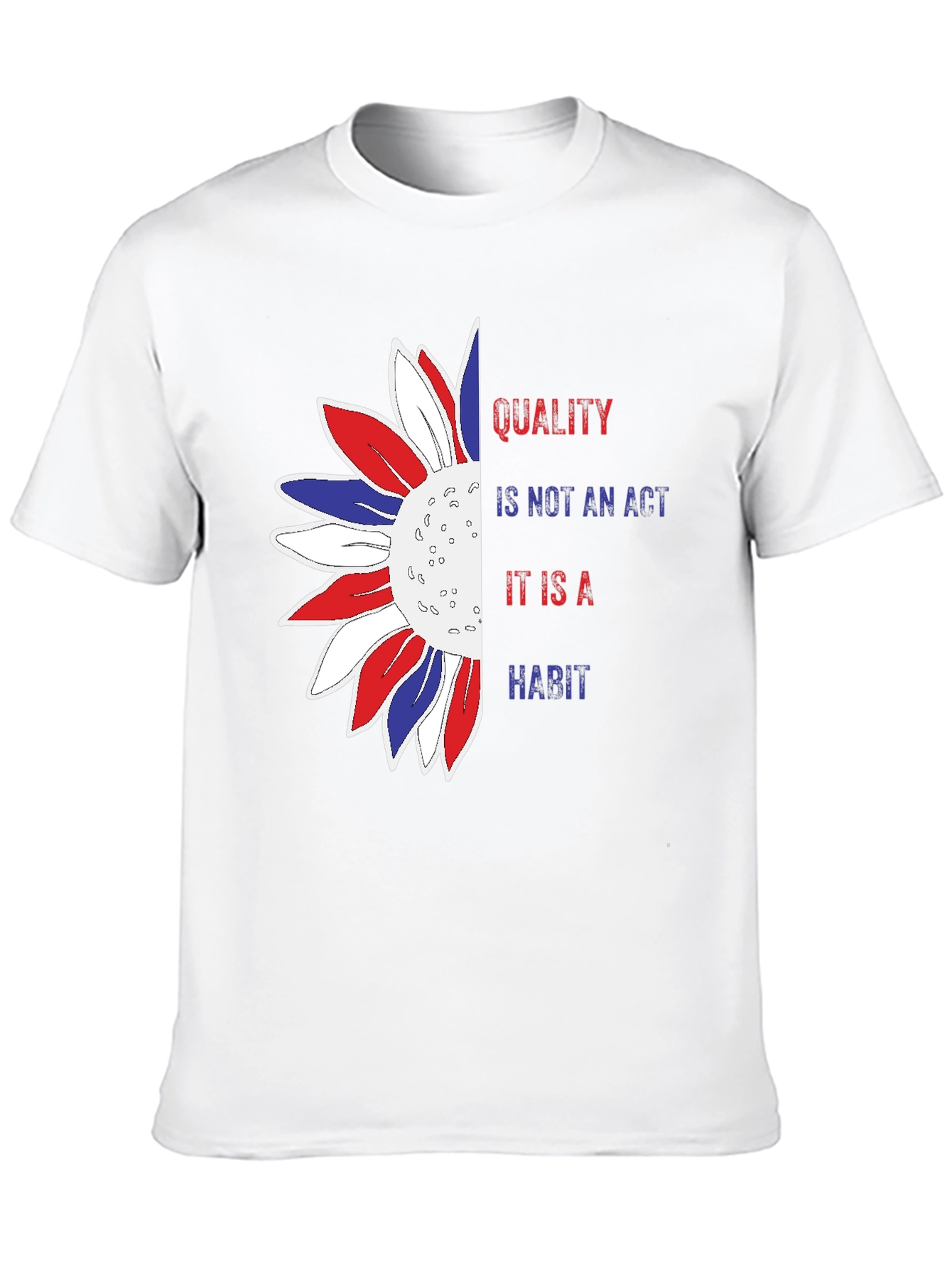 Quality Habit Sunflower Patriotic Graphic Tee