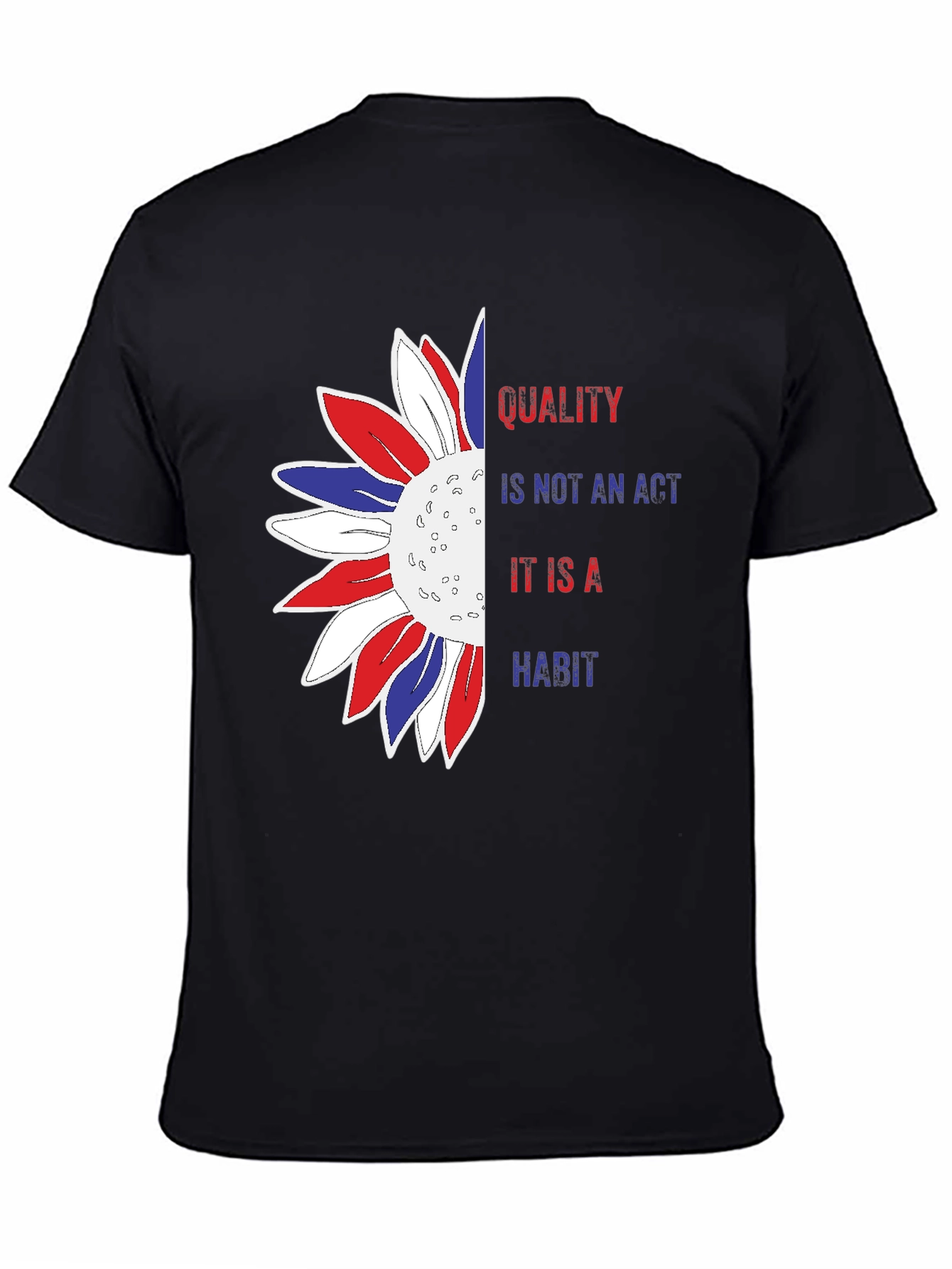 Quality Habit Sunflower Patriotic Graphic Tee