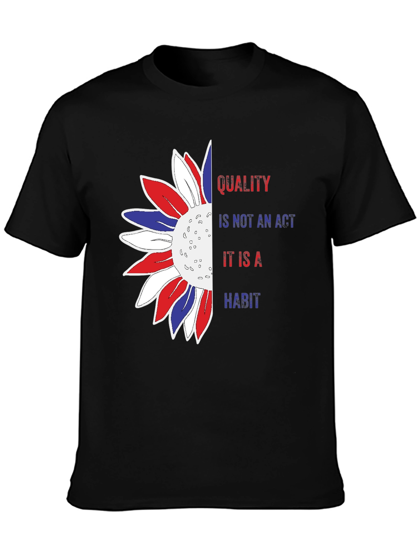 Quality Habit Sunflower Patriotic Graphic Tee
