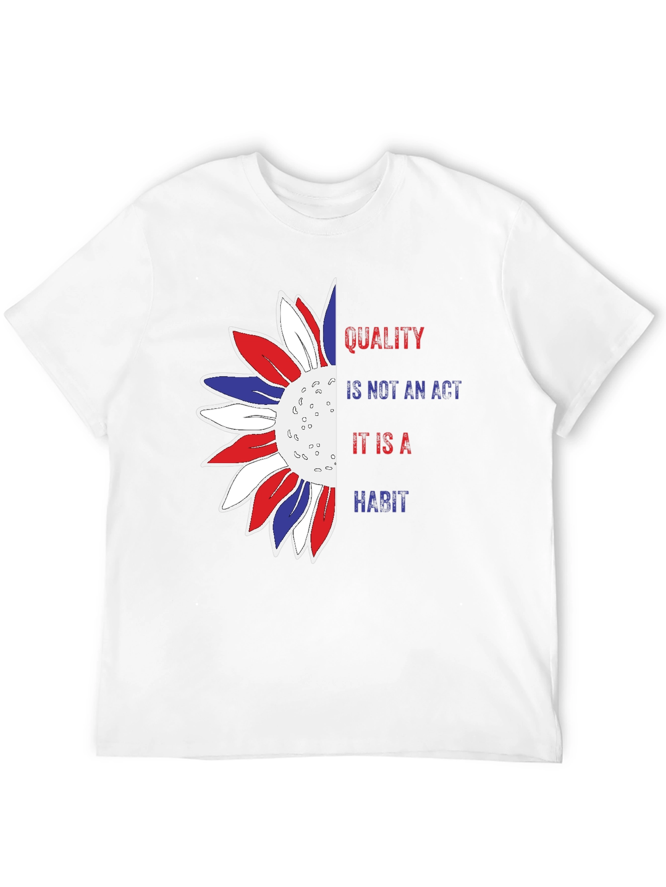 Quality Habit Sunflower Patriotic Graphic Tee