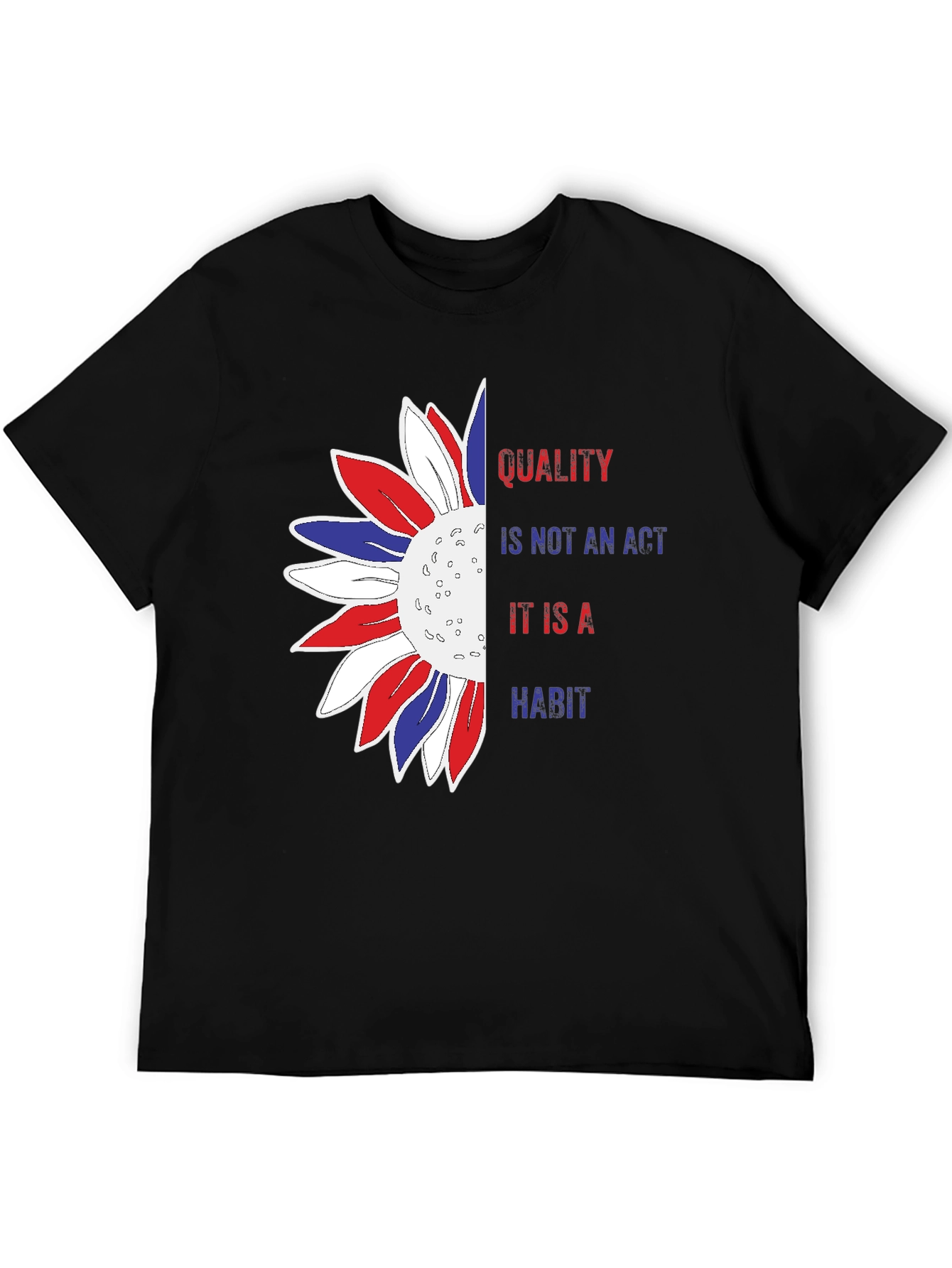Quality Habit Sunflower Patriotic Graphic Tee