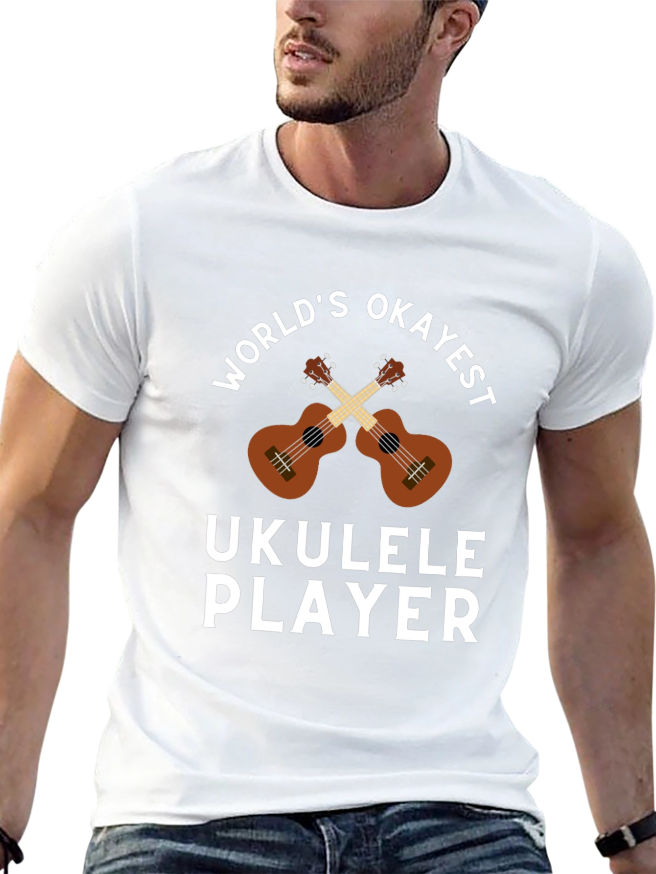 Worlds Okayest Ukulele Player T-Shirt