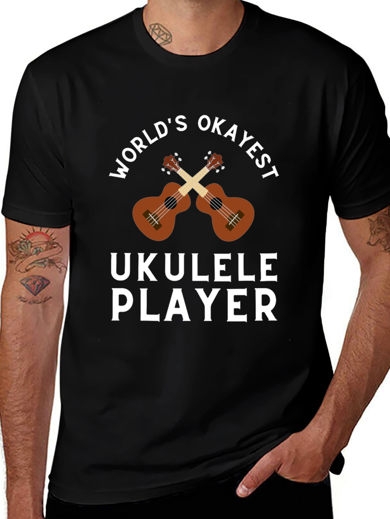 Worlds Okayest Ukulele Player T-Shirt