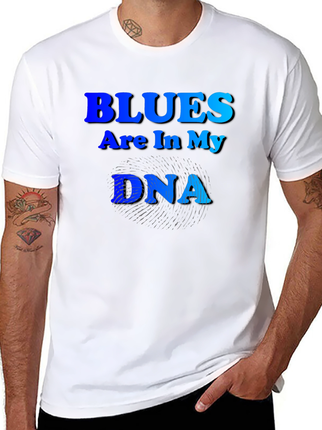Blues Are In My DNA Graphic T-Shirt