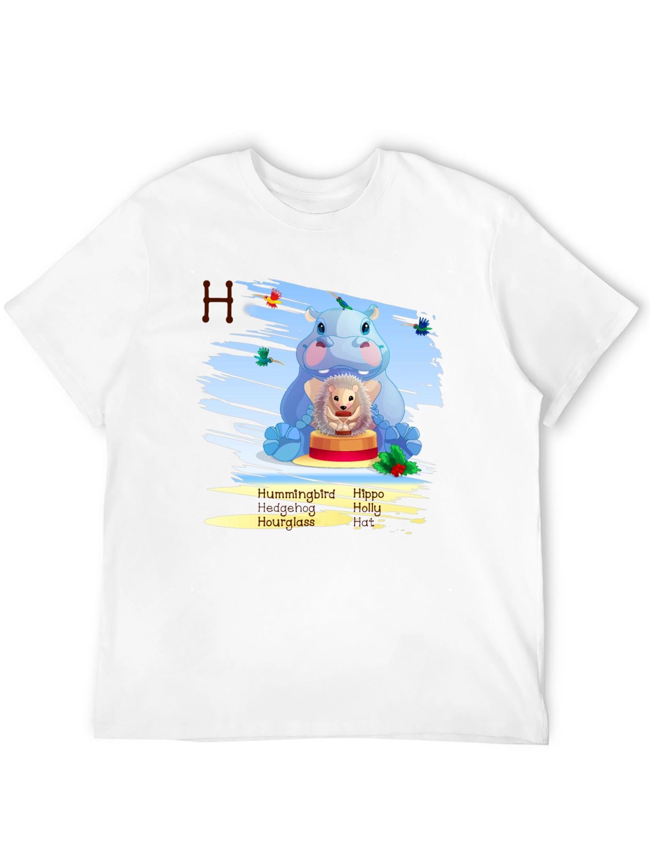 Hippo Hedgehog H T-Shirt