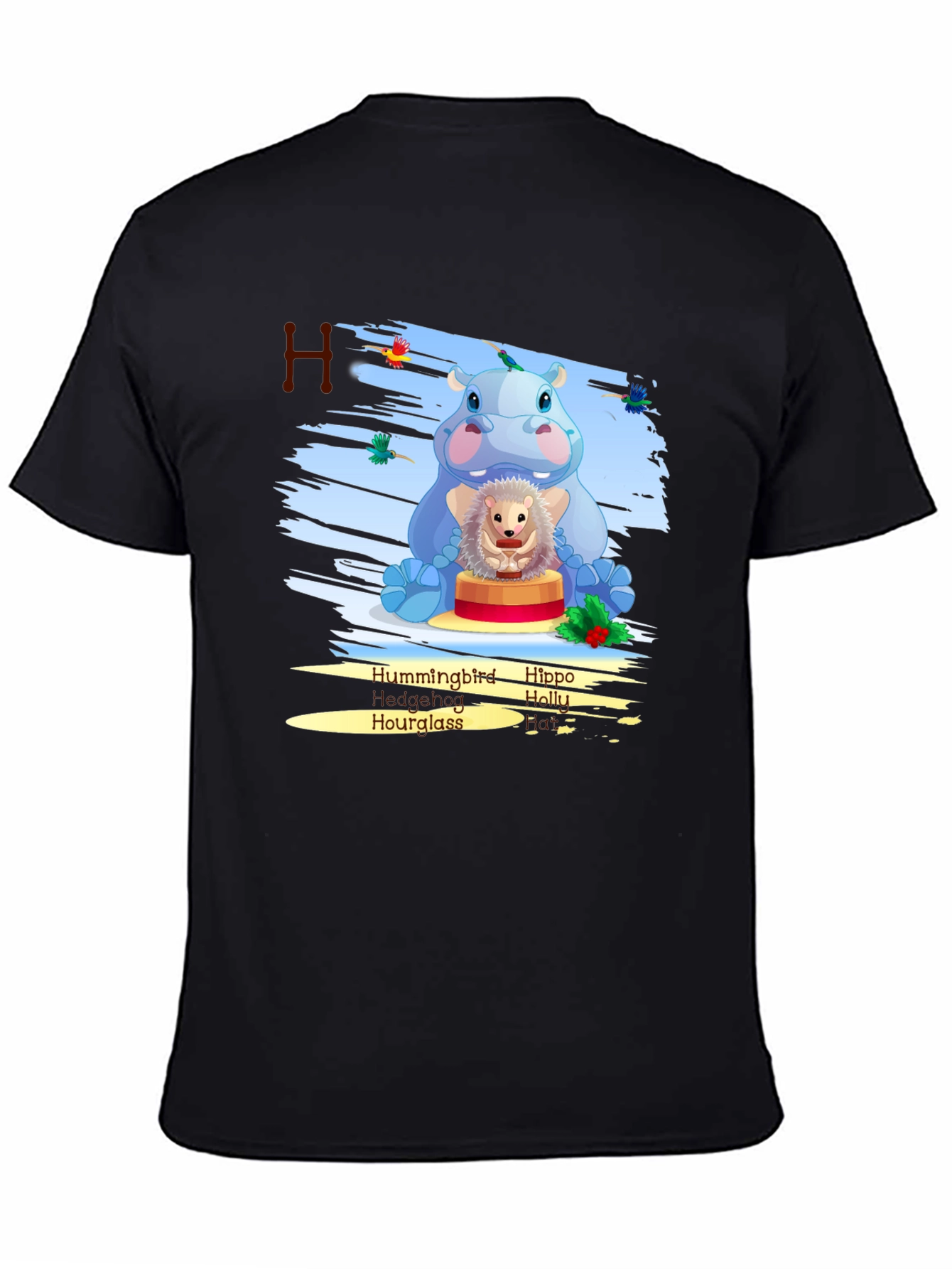 Hippo Hedgehog H T-Shirt