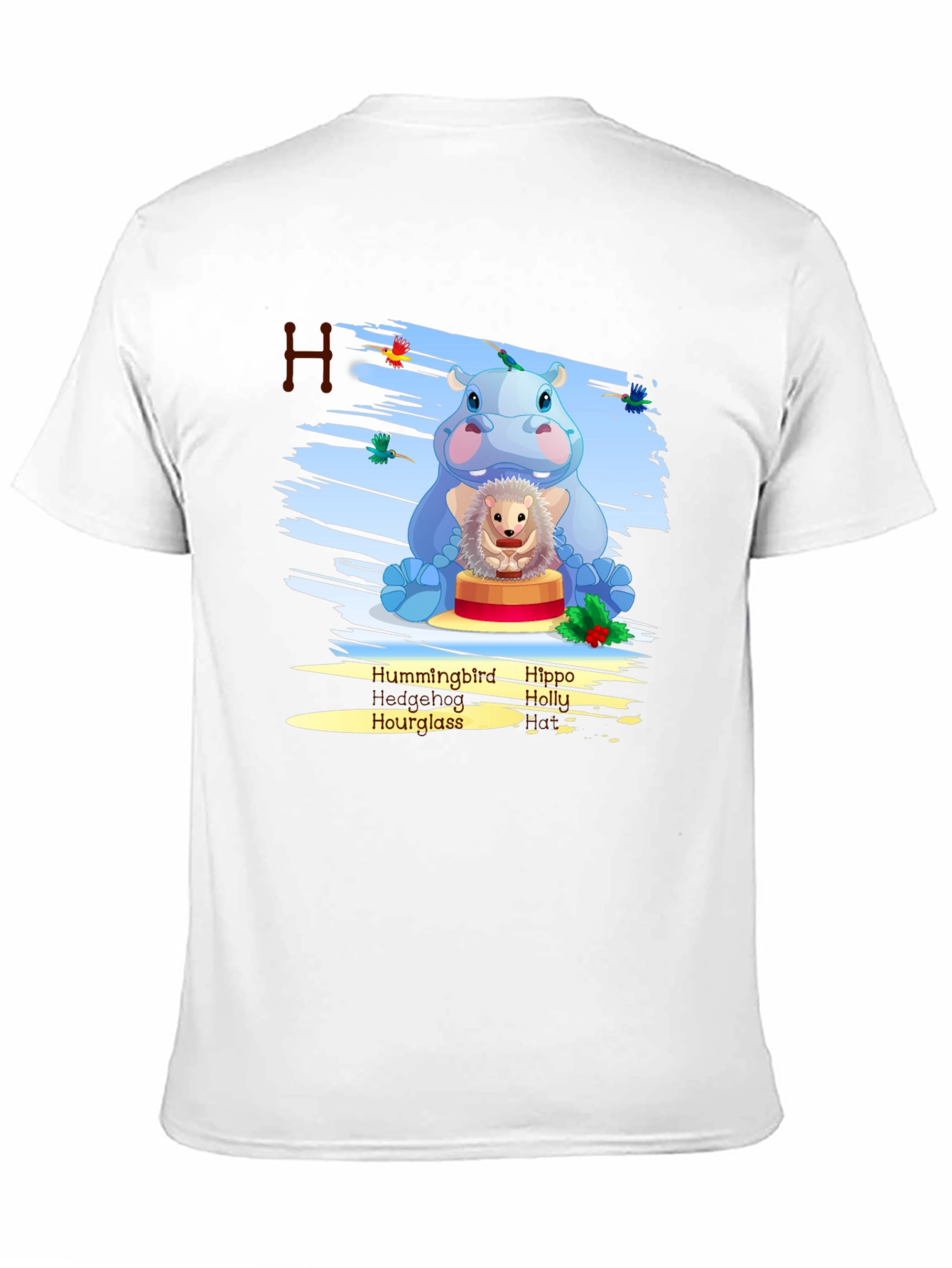 Hippo Hedgehog H T-Shirt