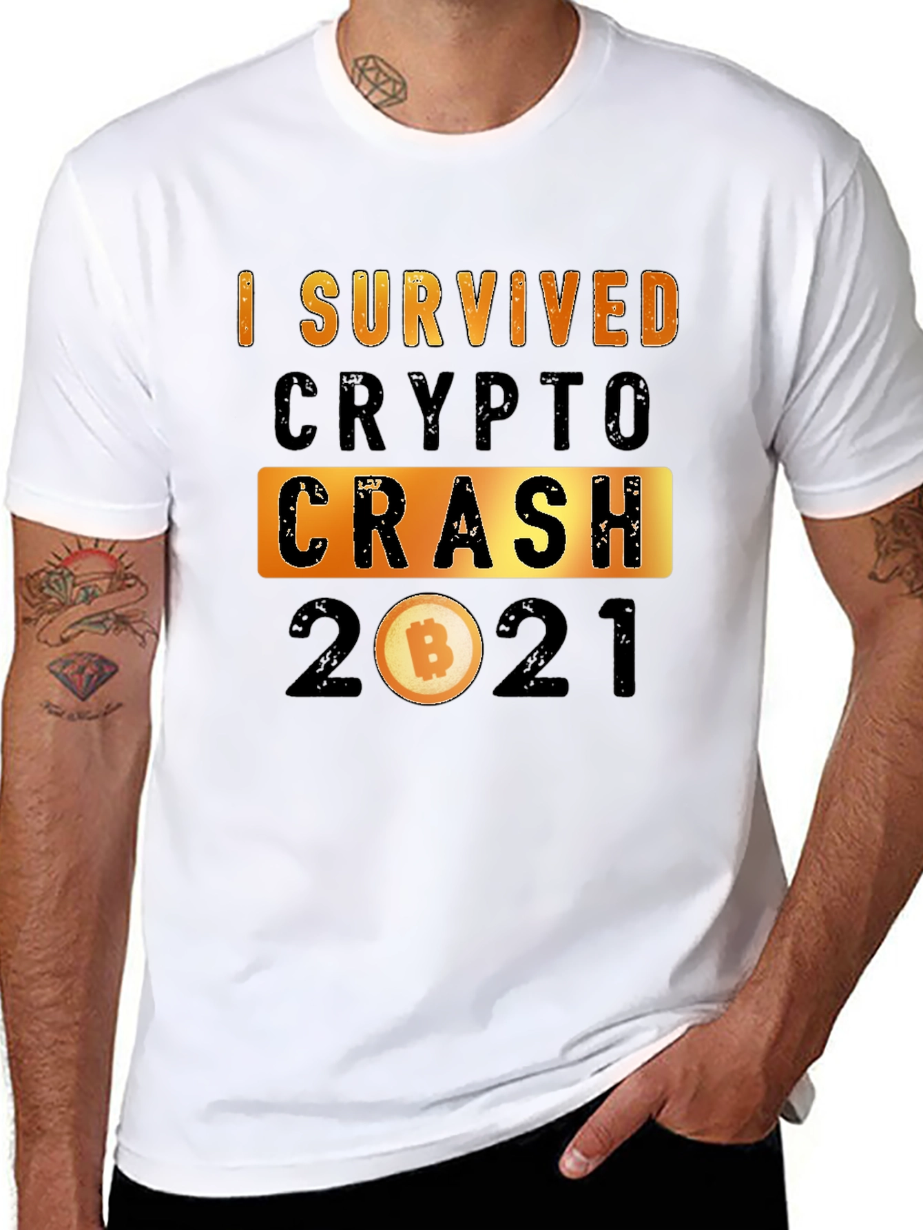I Survived Crypto Crash 2021 Graphic Tee