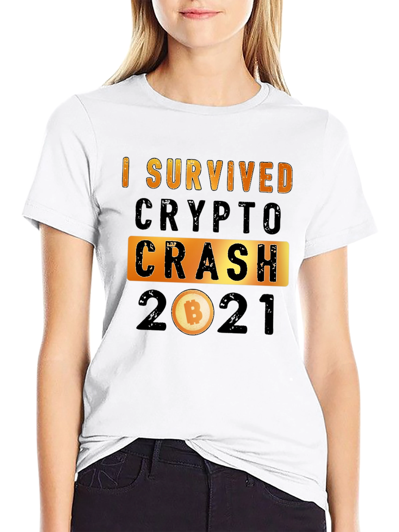 I Survived Crypto Crash 2021 Graphic Tee