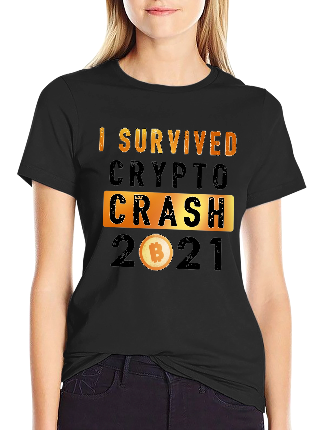 I Survived Crypto Crash 2021 Graphic Tee
