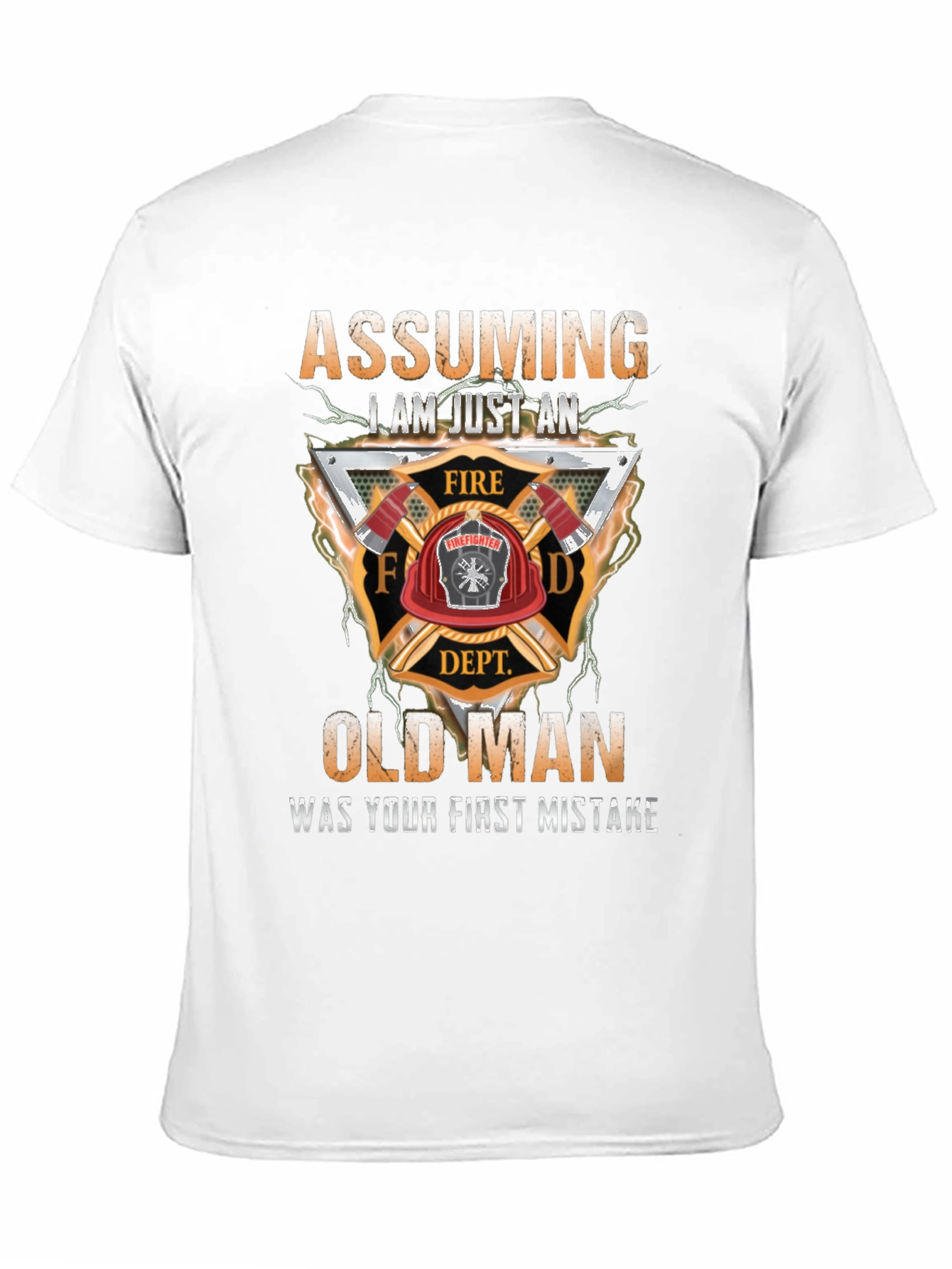 Firefighter Old Man T-Shirt