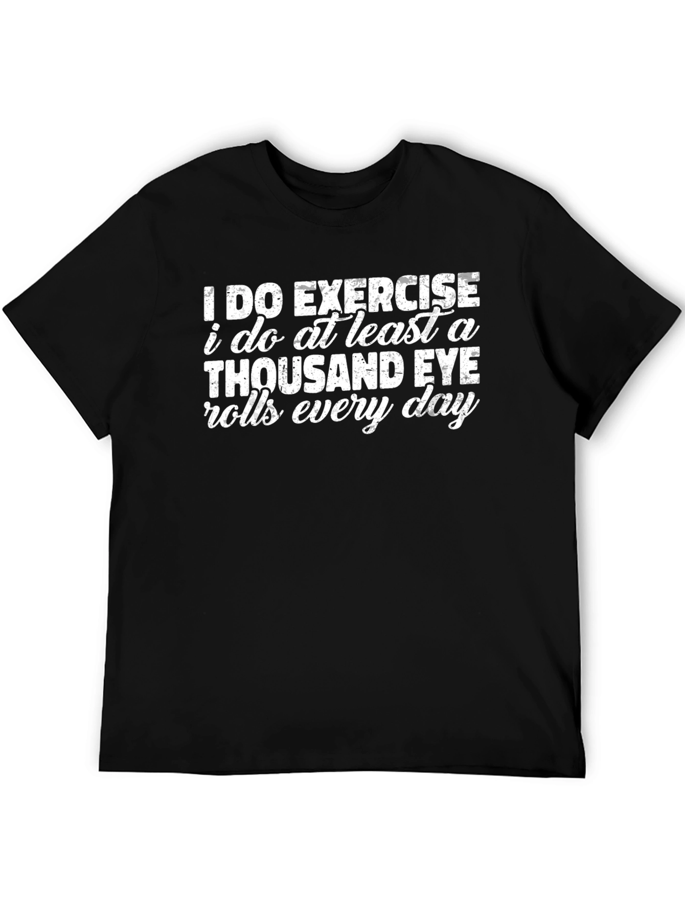 Funny Eye Roll Exercise Graphic T-Shirt