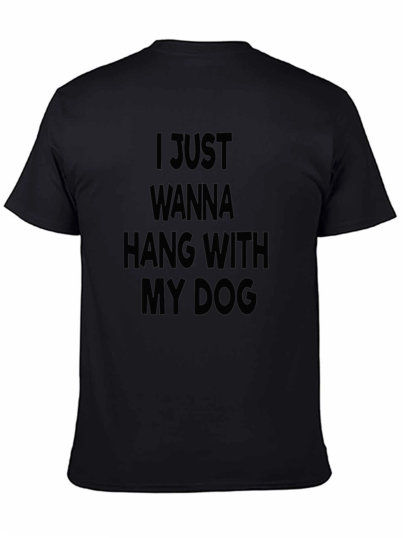 Hang With My Dog Black Graphic Tee