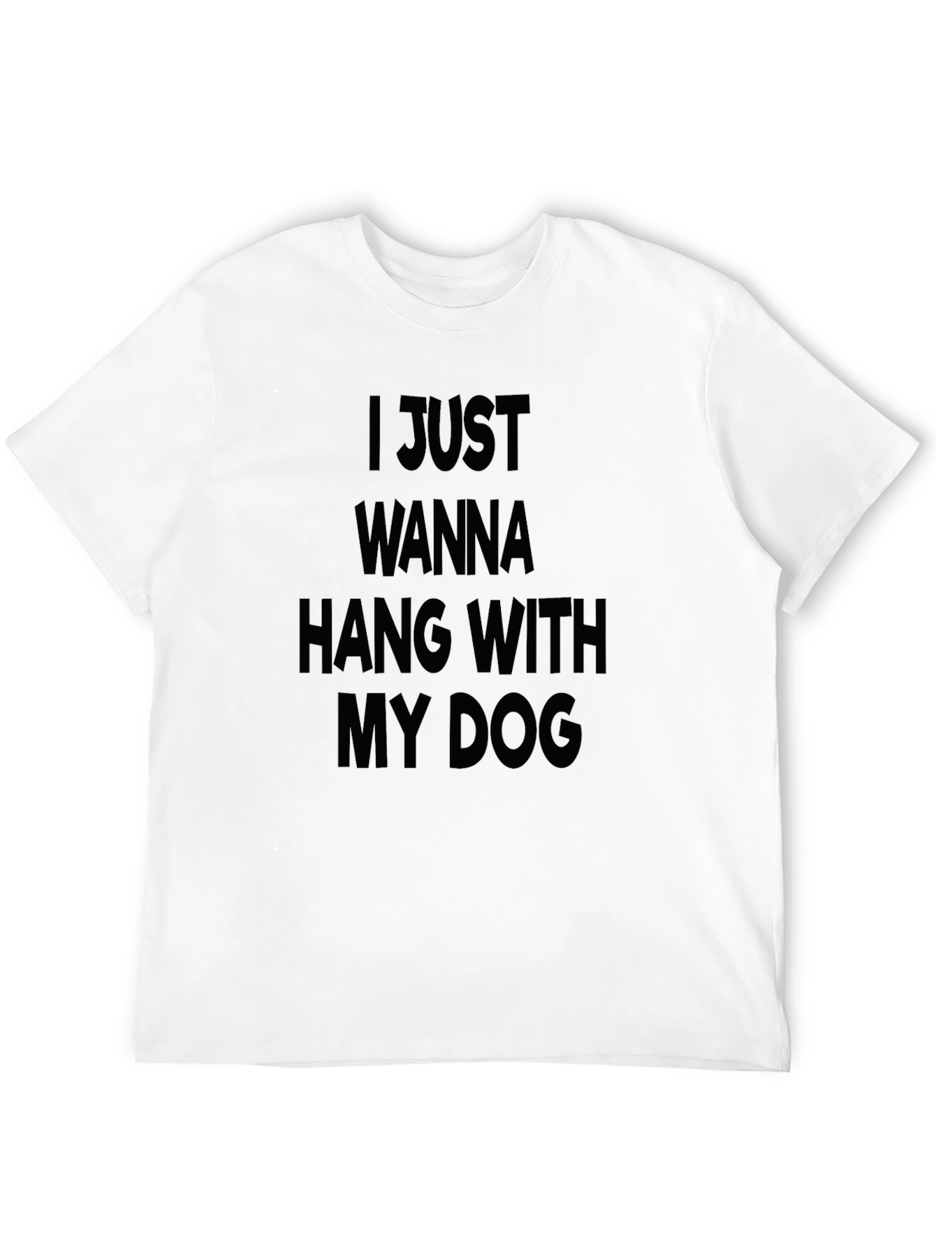 Hang With My Dog Black Graphic Tee