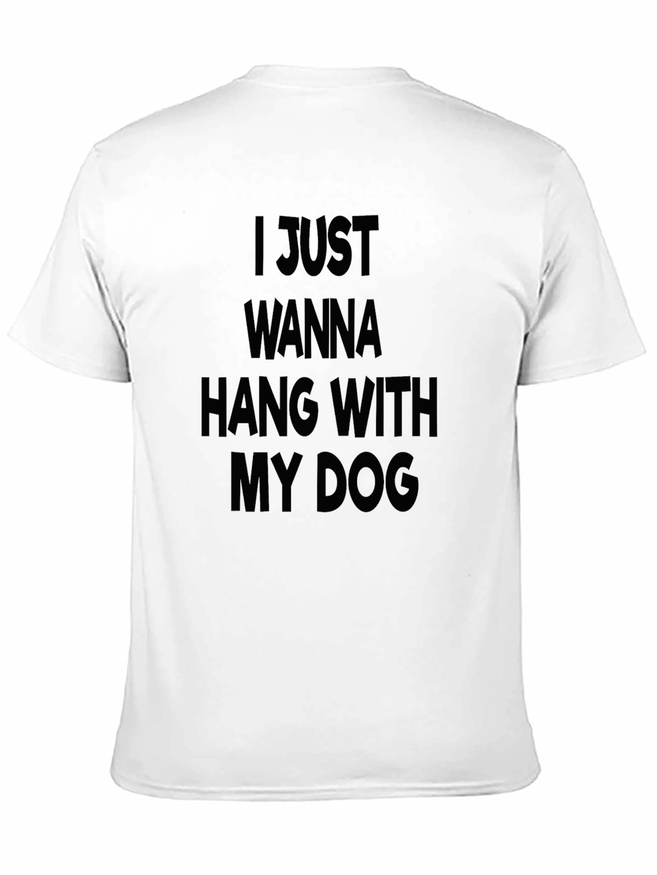 Hang With My Dog Black Graphic Tee