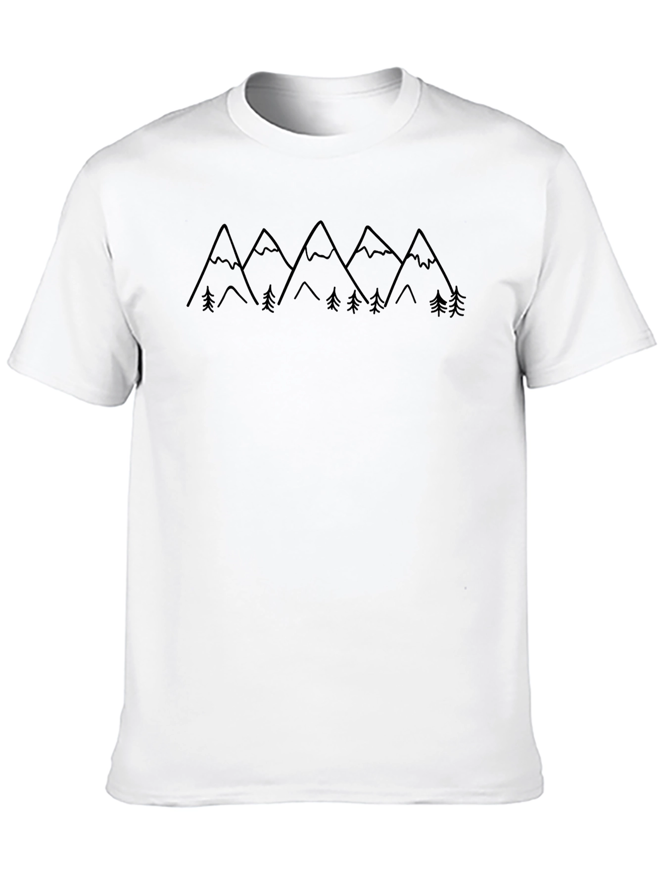 Mountain Range Graphic Tee - Black
