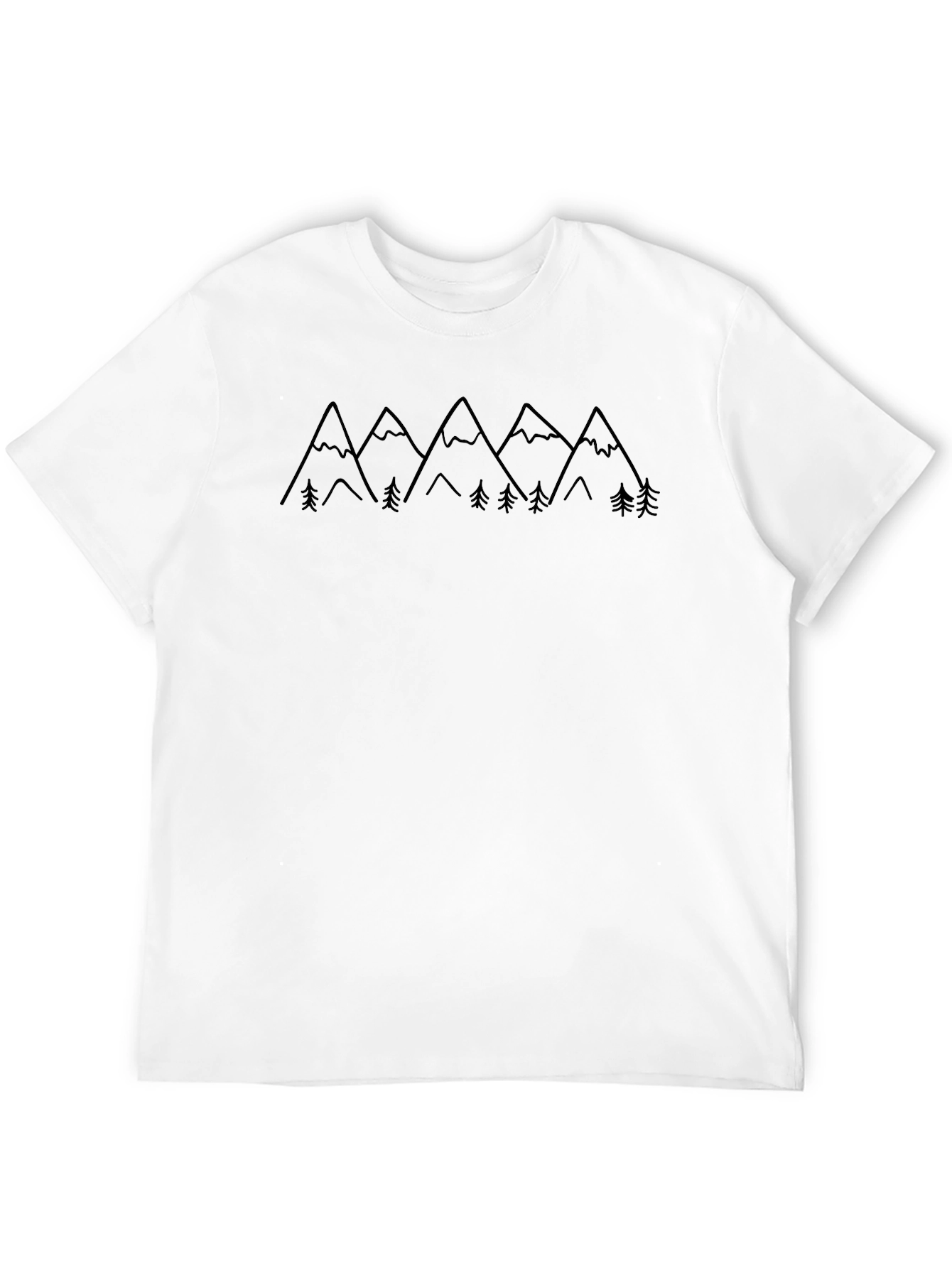 Mountain Range Graphic Tee - Black