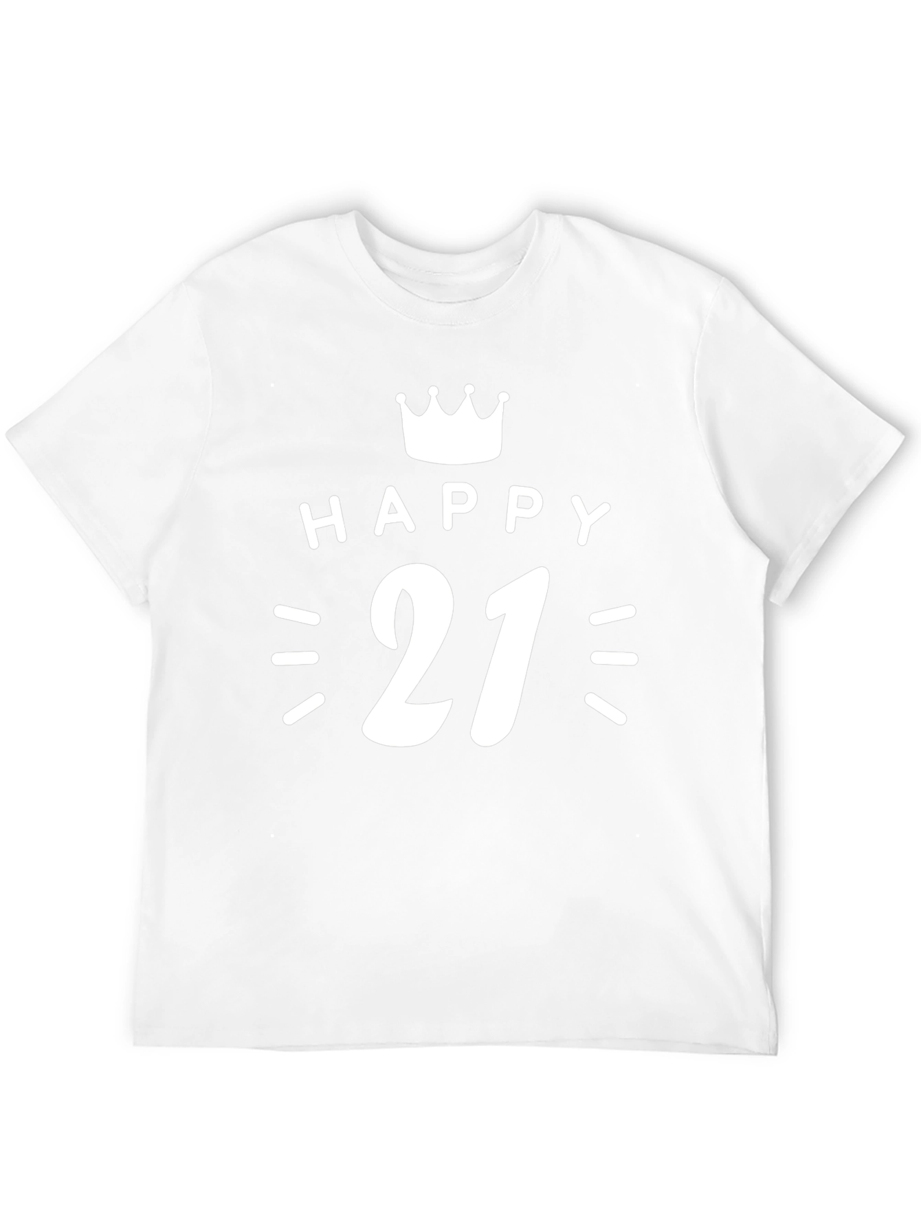 Happy 21st Birthday Black T-Shirt
