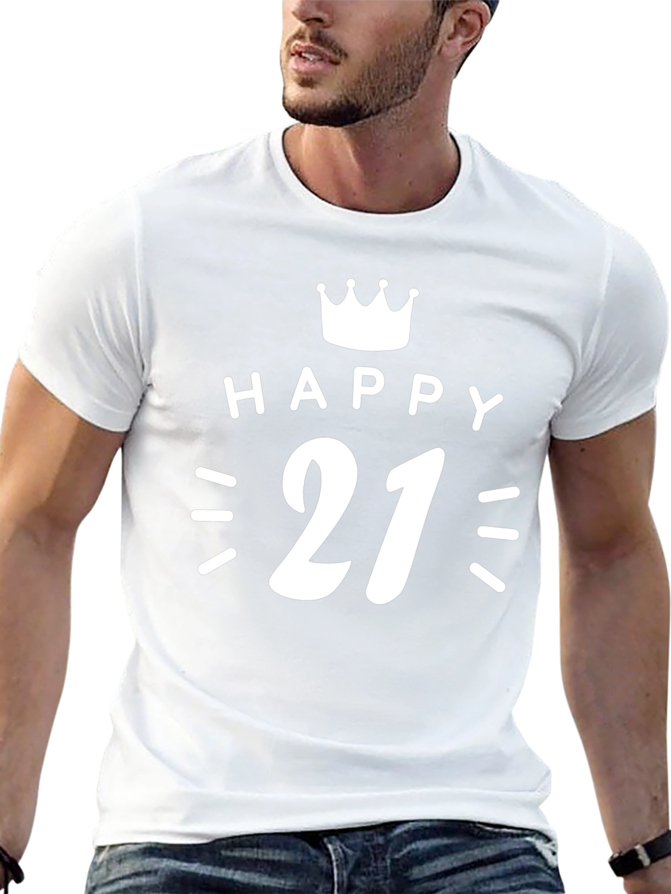 Happy 21st Birthday Black T-Shirt