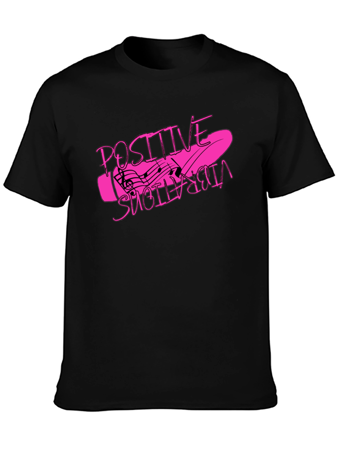 Positive Vibrations Graphic T-Shirt - Black