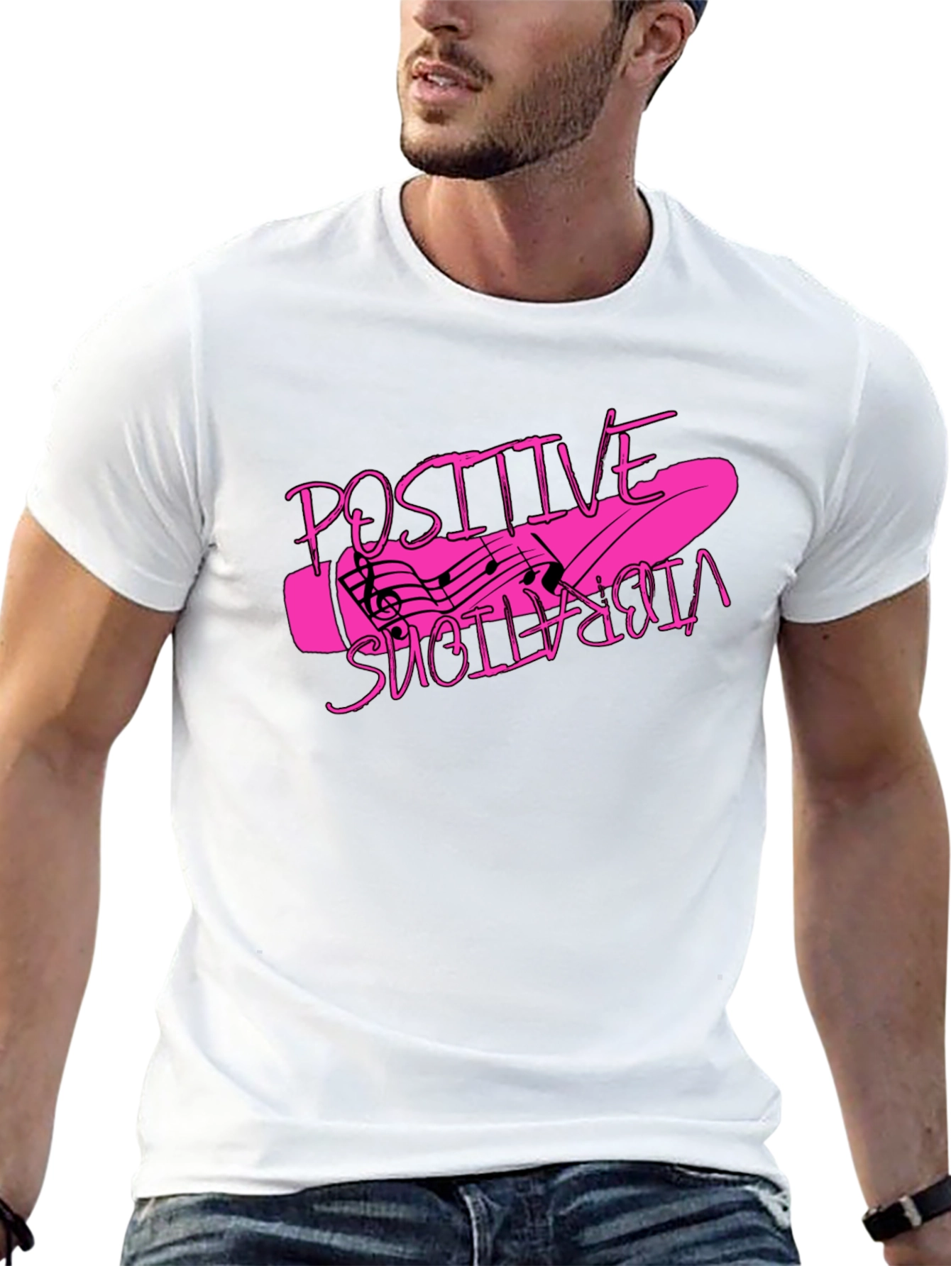 Positive Vibrations Graphic T-Shirt - Black